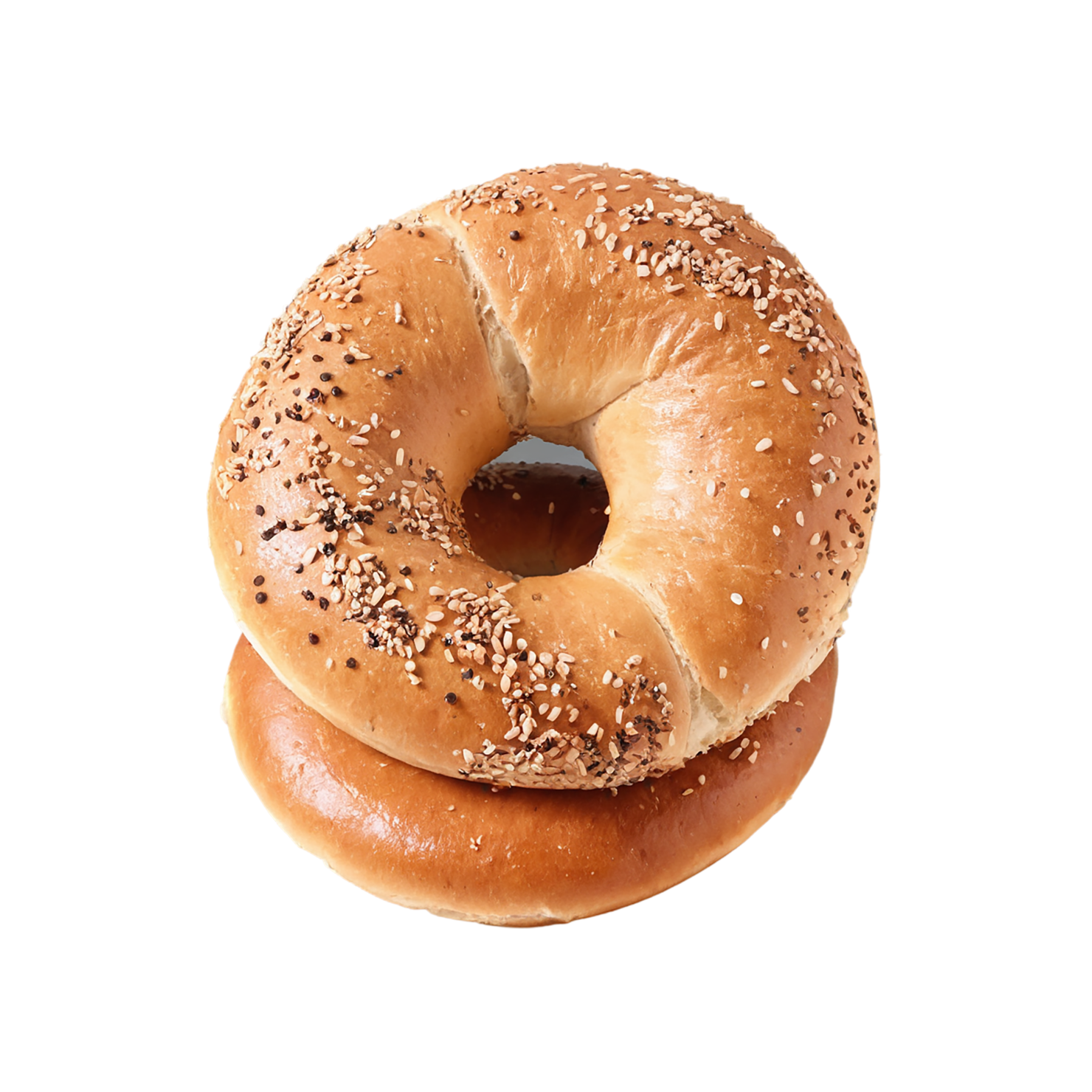 Bagels with sesame seeds baked goods isolated on transparent background #2605