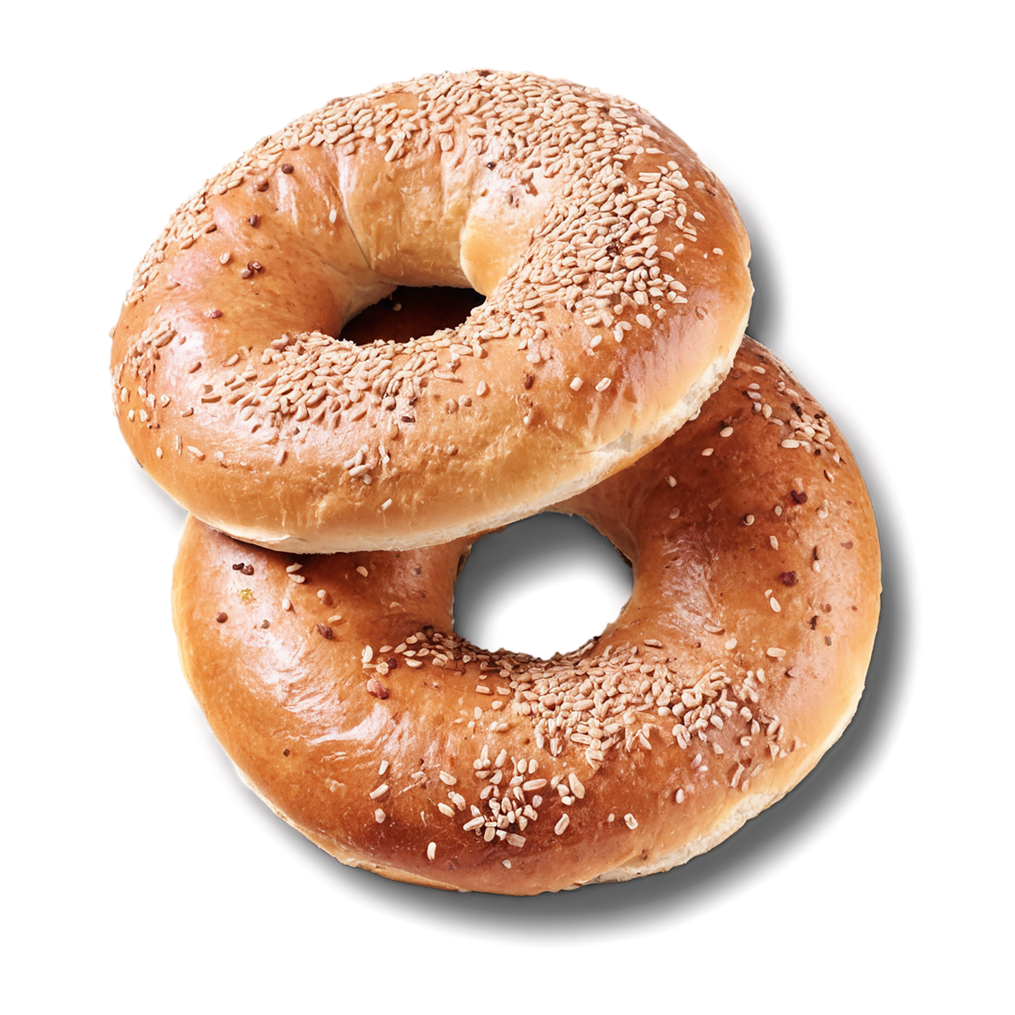 Bagels with sesame seeds baked goods isolated on transparent background #2614