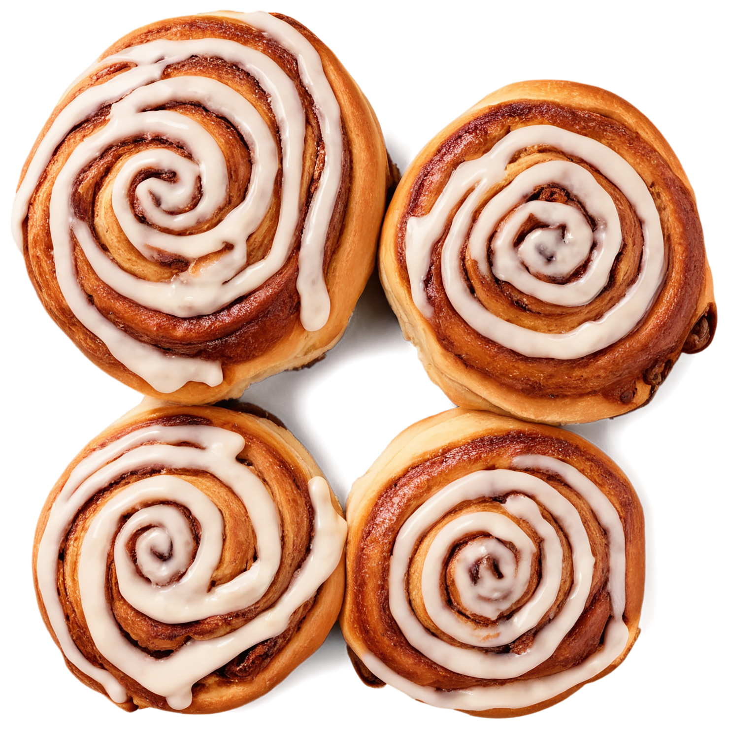 Cinnamon rolls baked goods isolated on transparent background #2762