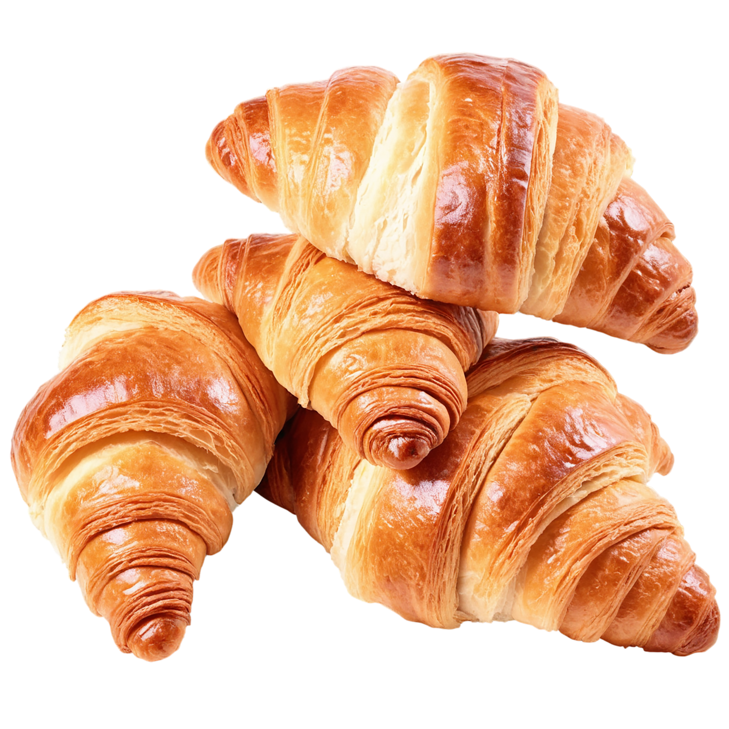 Croissants baked goods isolated on transparent background #2825