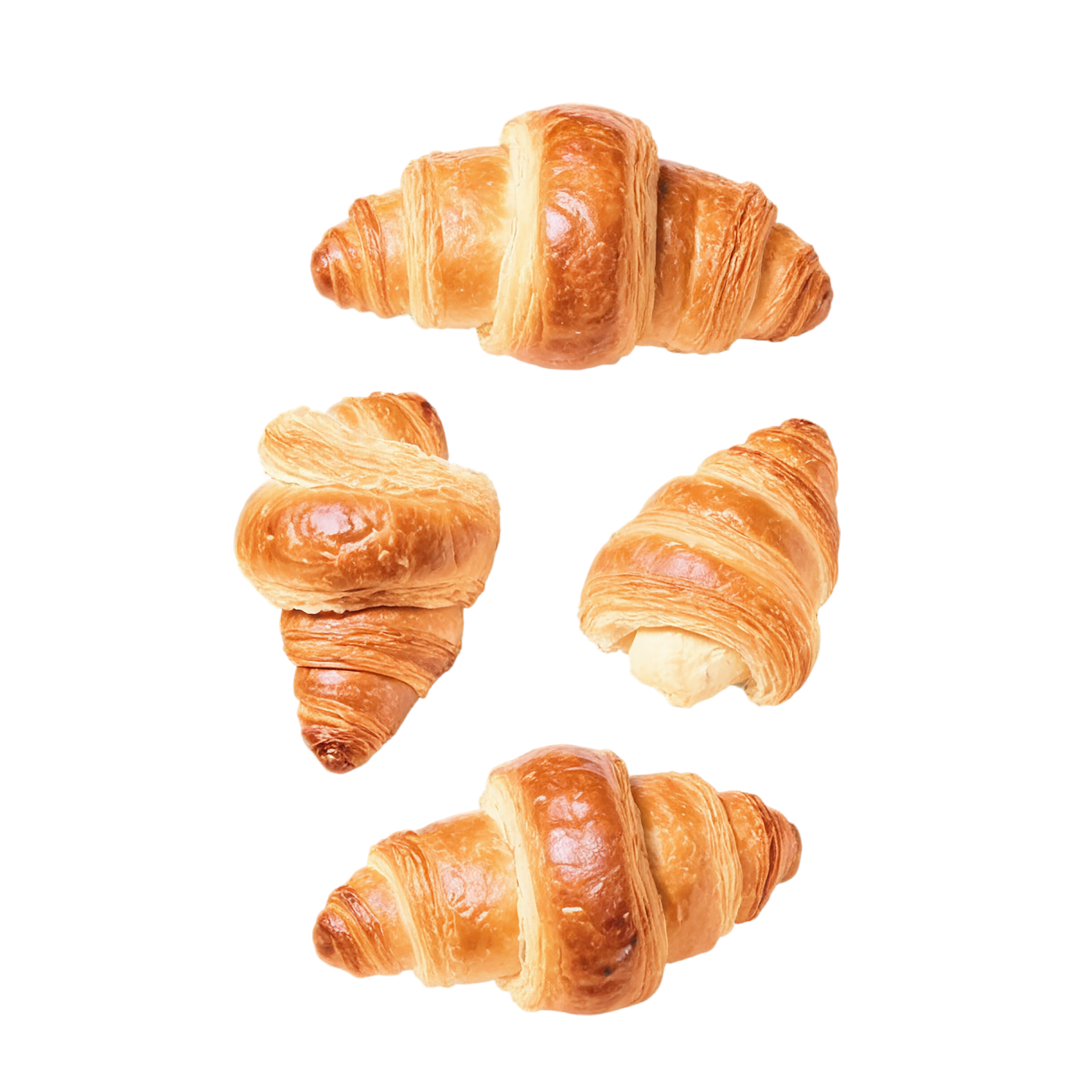 Croissants baked goods isolated on transparent background #2842