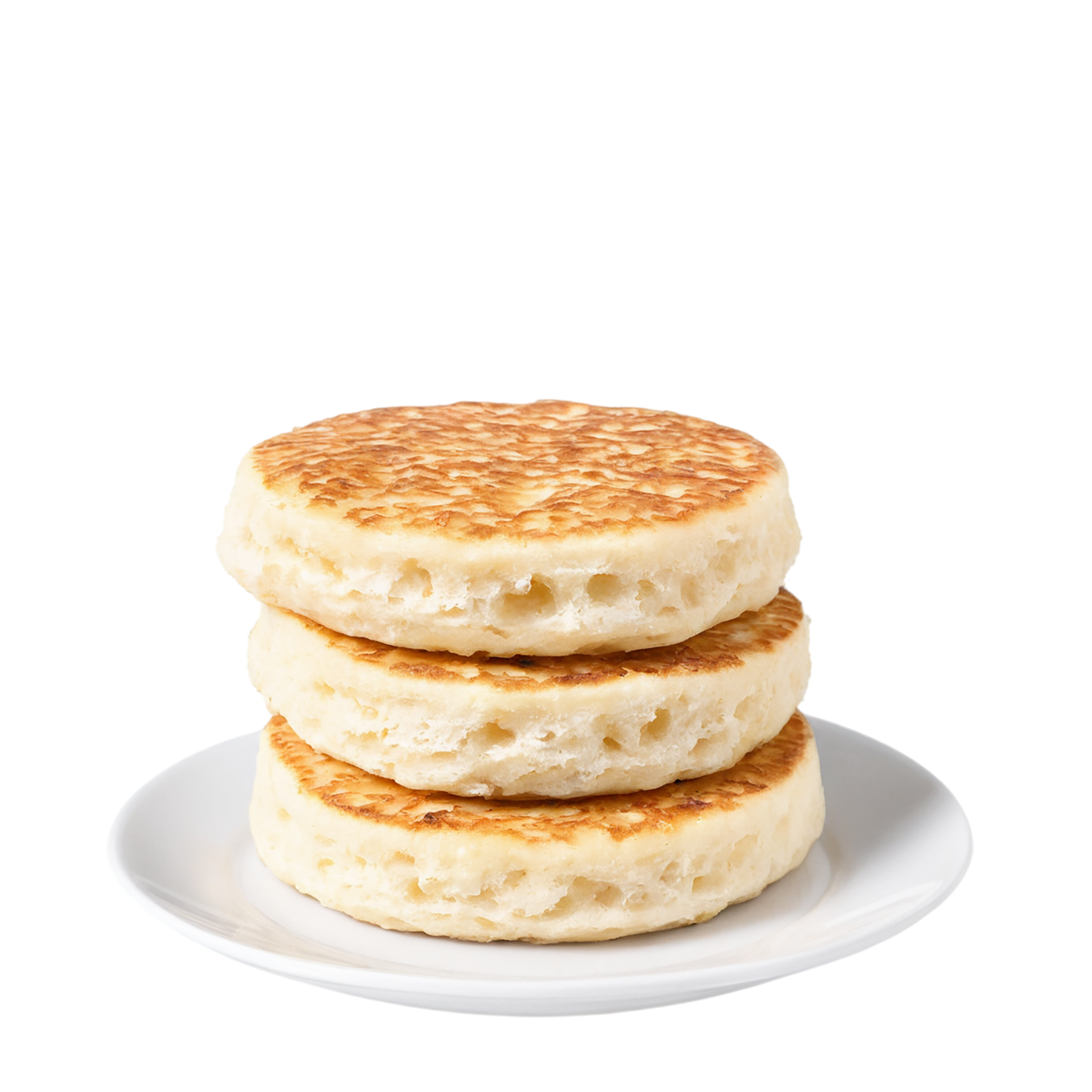 Crumpets baked goods isolated on transparent background #2844