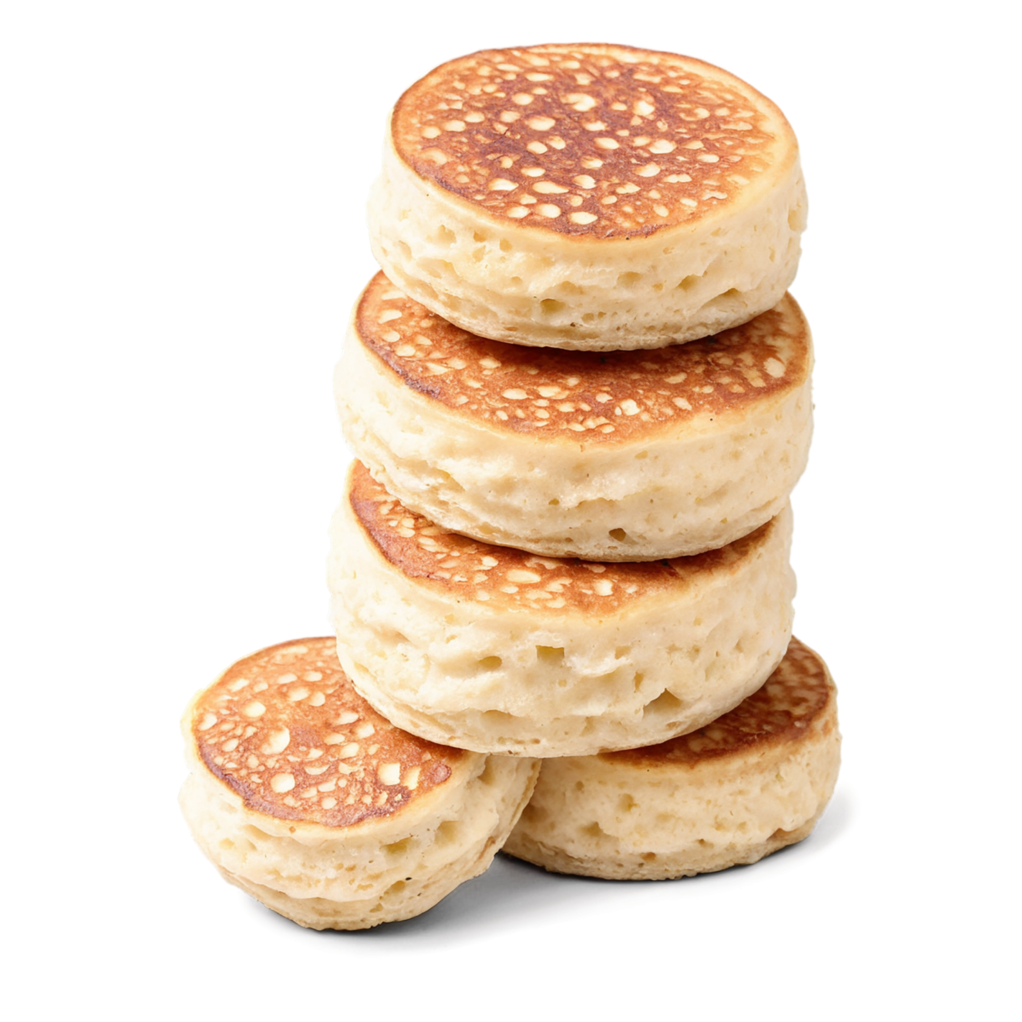 Crumpets baked goods isolated on transparent background #2845