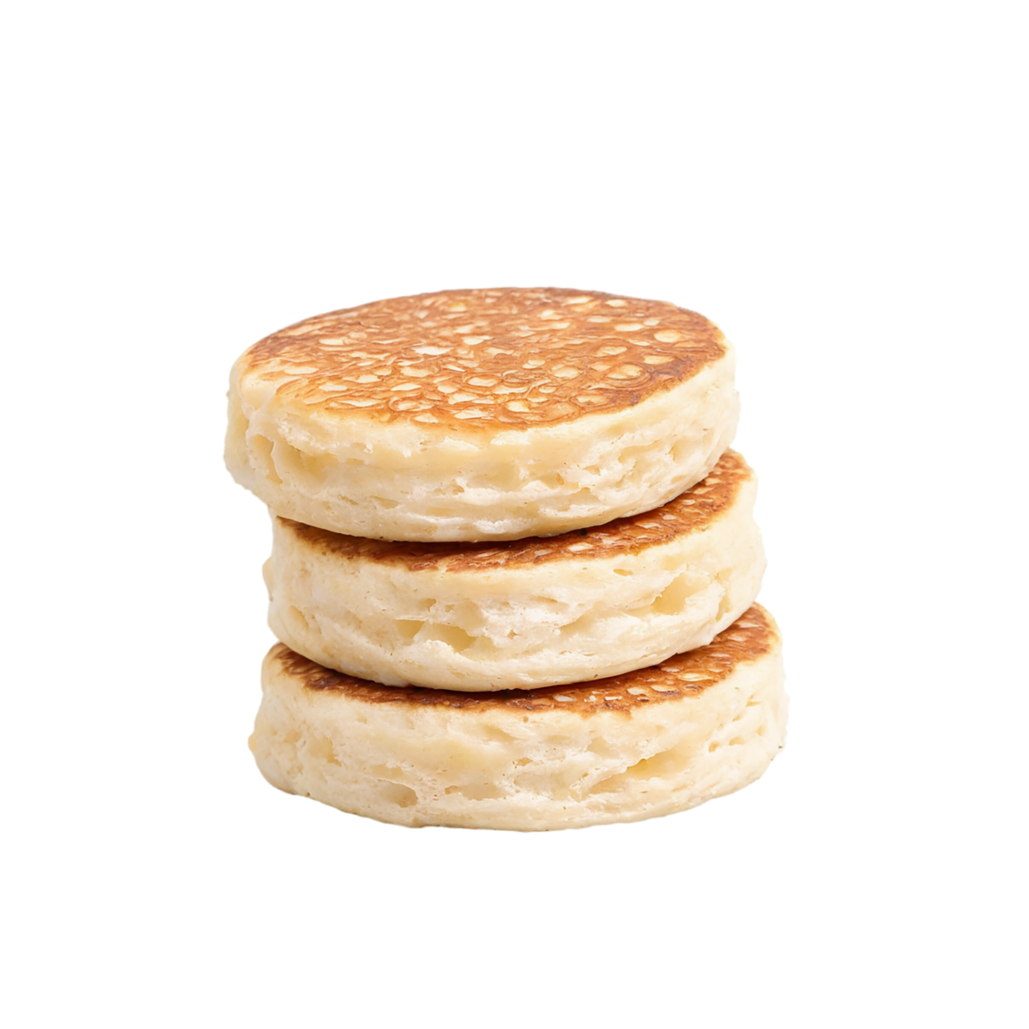 Crumpets baked goods isolated on transparent background #2846