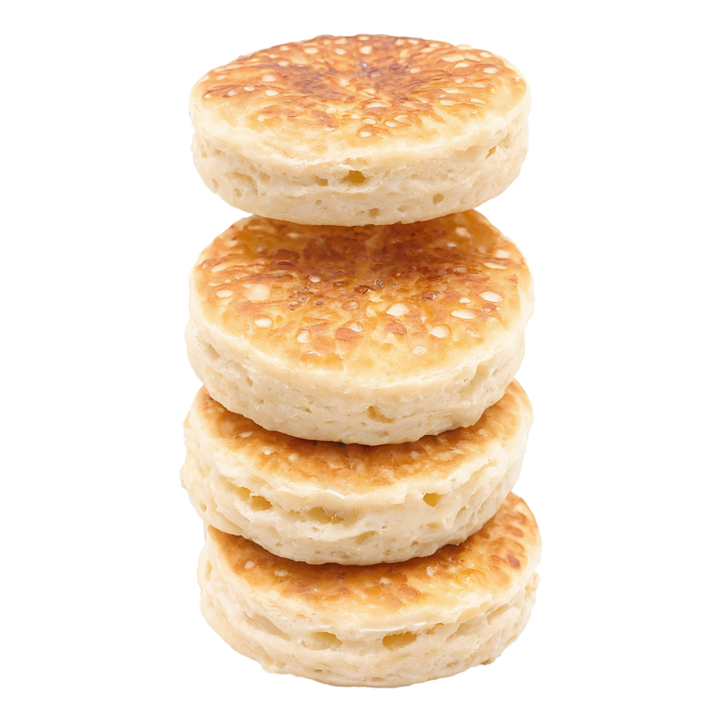Crumpets baked goods isolated on transparent background #2852