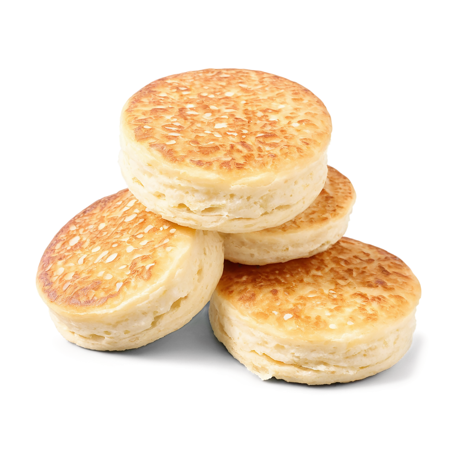 Crumpets baked goods isolated on transparent background #2854