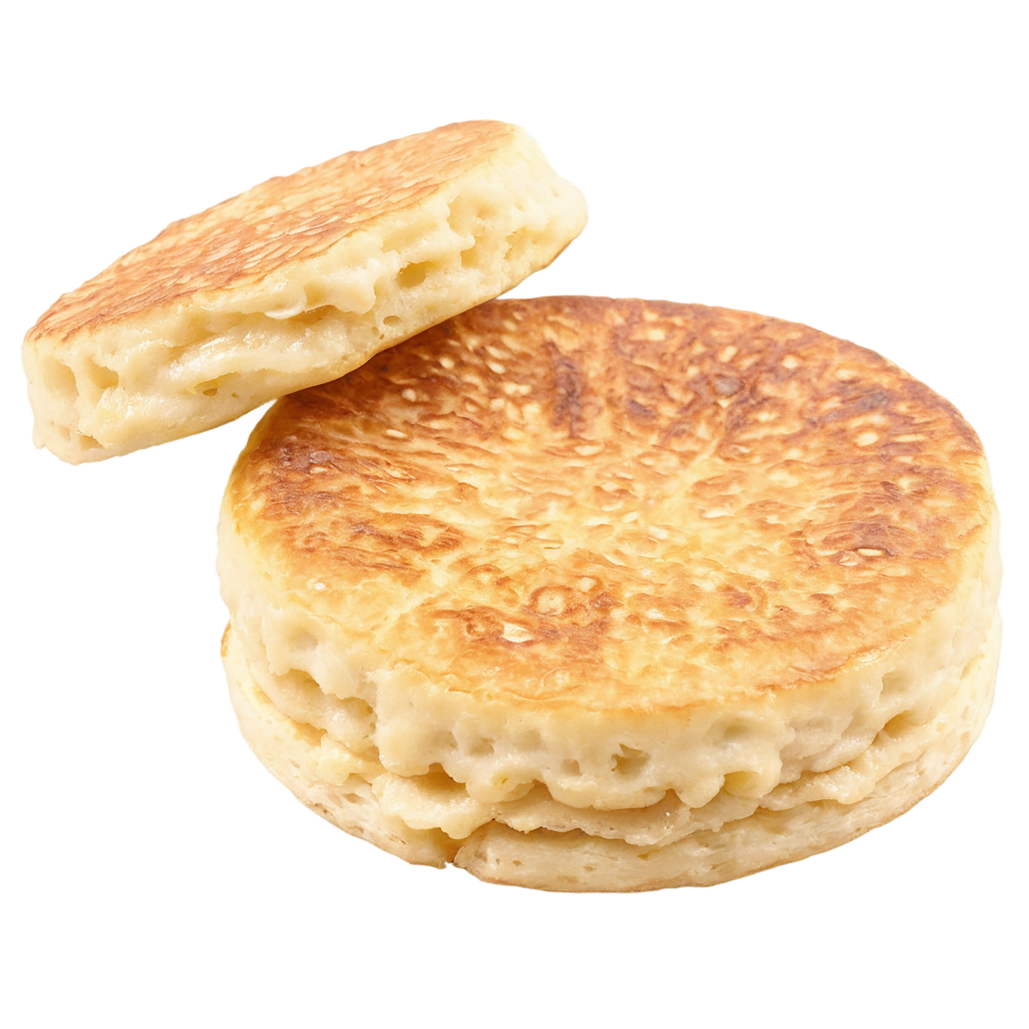 Crumpets baked goods isolated on transparent background #2862