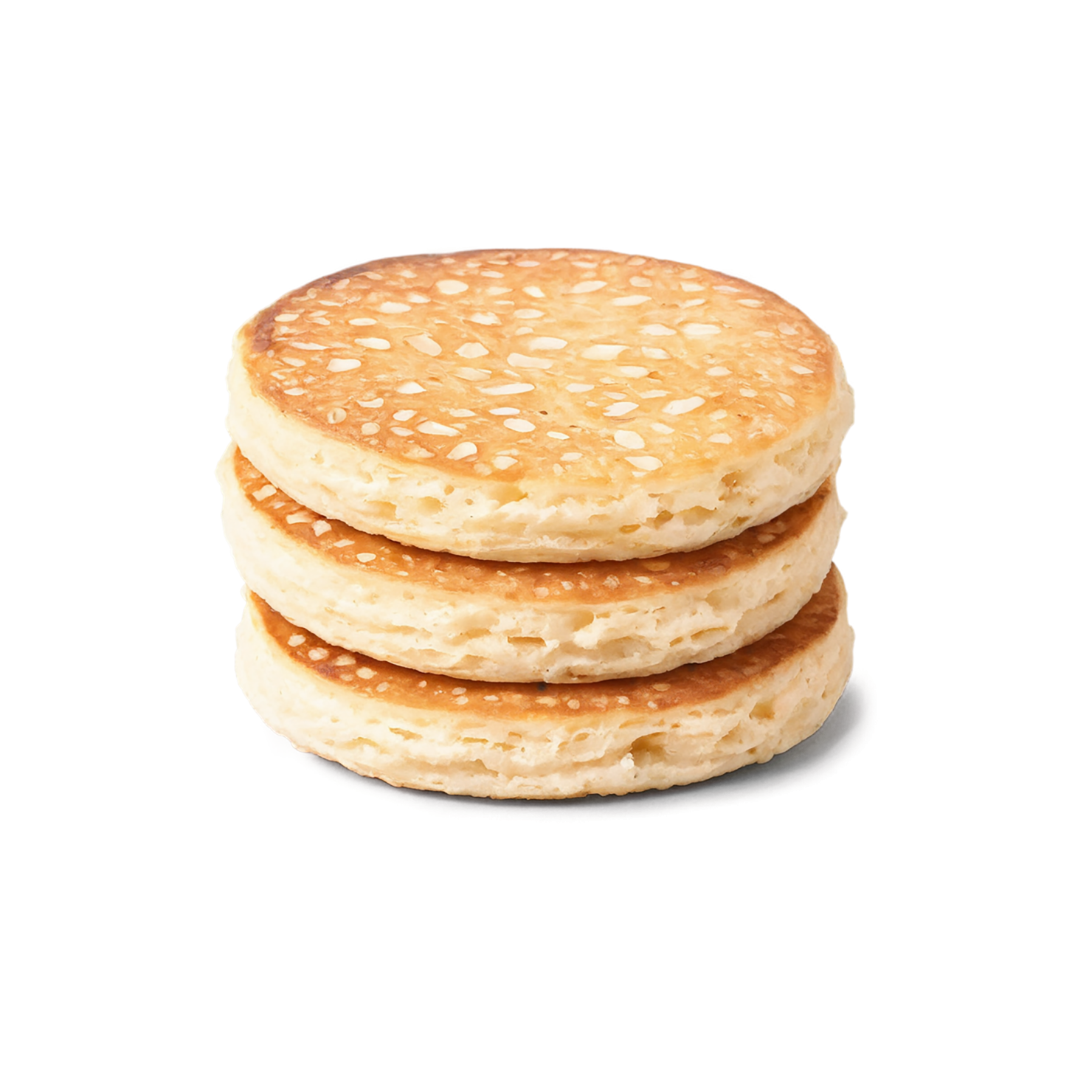 Crumpets baked goods isolated on transparent background #2863