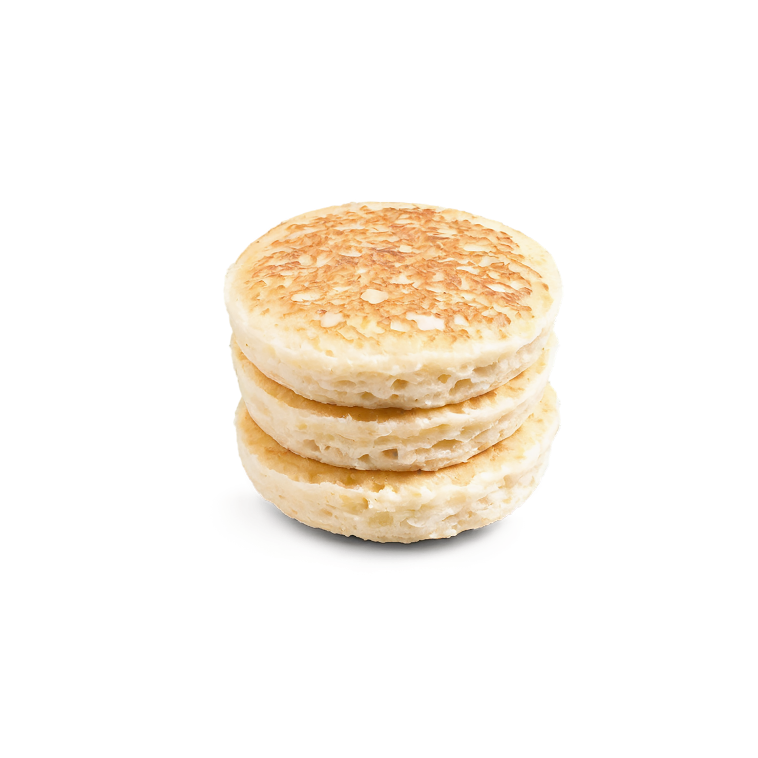 Crumpets baked goods isolated on transparent background #2866
