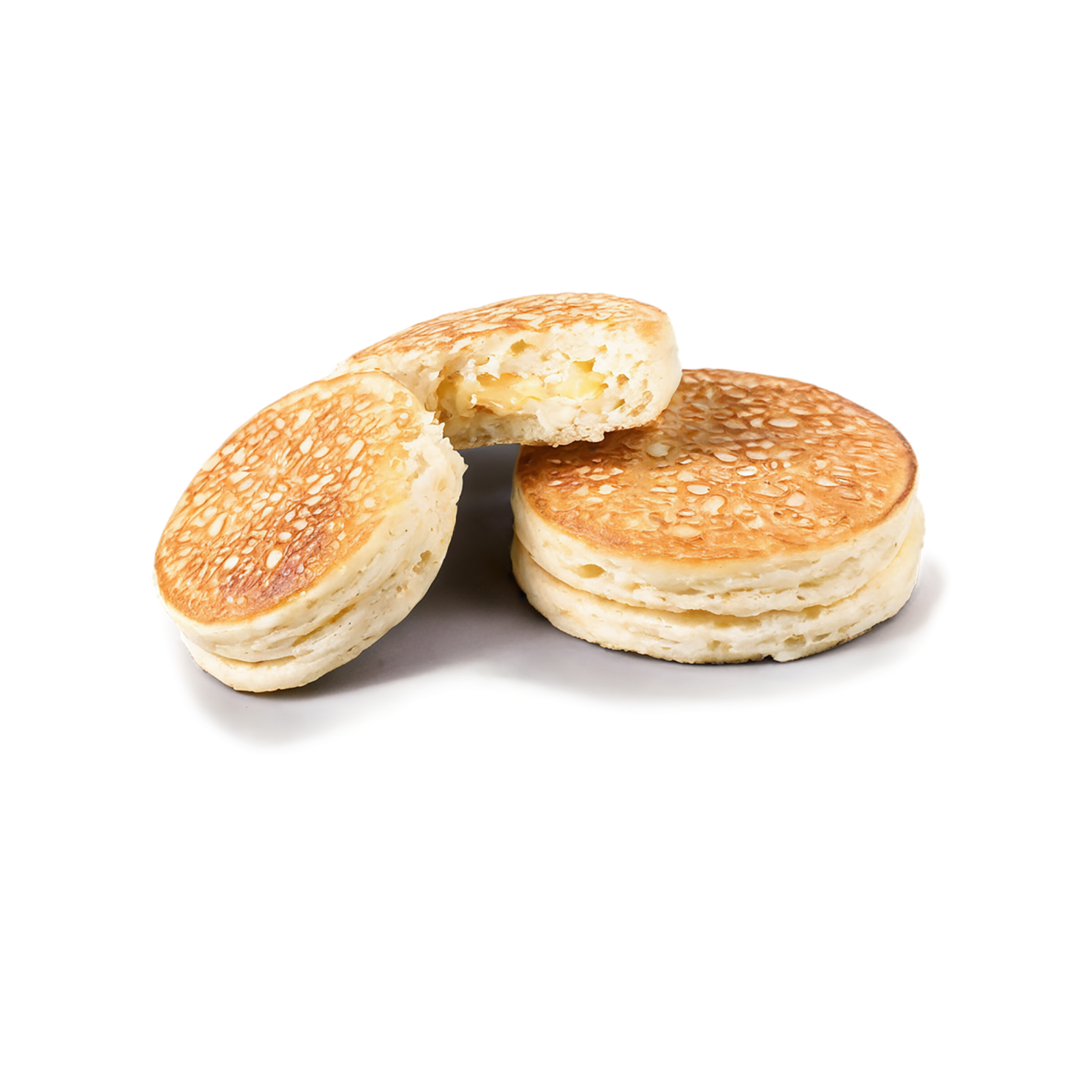 Crumpets baked goods isolated on transparent background #2869