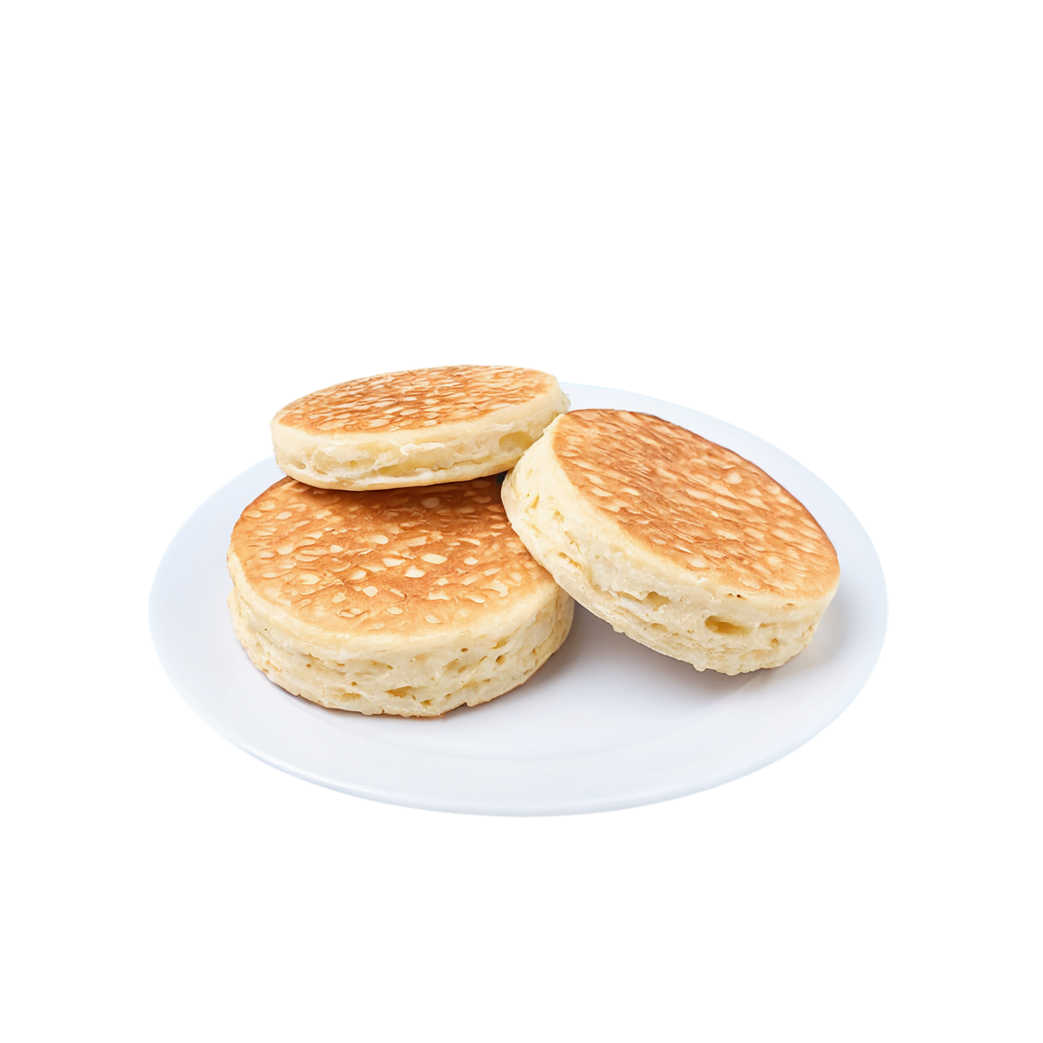 Crumpets baked goods isolated on transparent background #2870