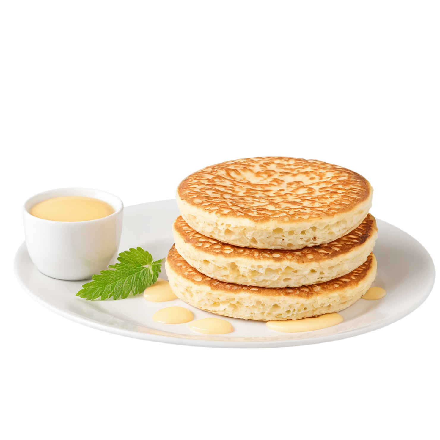 Crumpets baked goods isolated on transparent background #2871