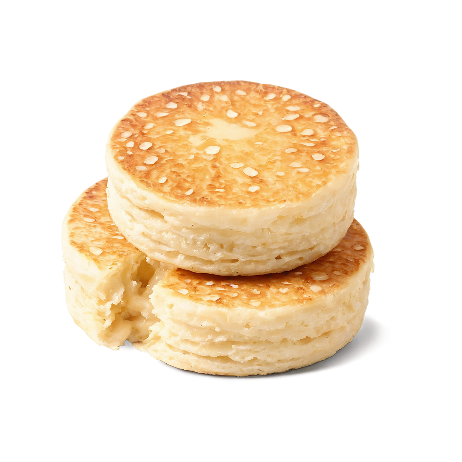 Crumpets baked goods isolated on transparent background #2872