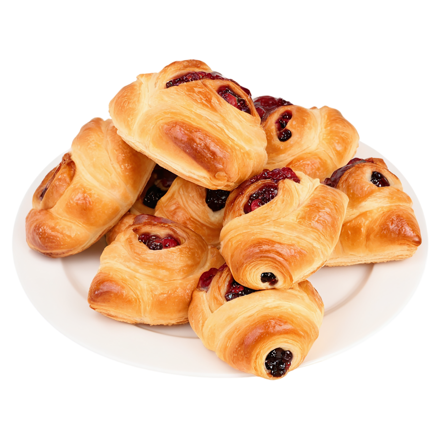 Danish pastries baked goods isolated on transparent background #2878