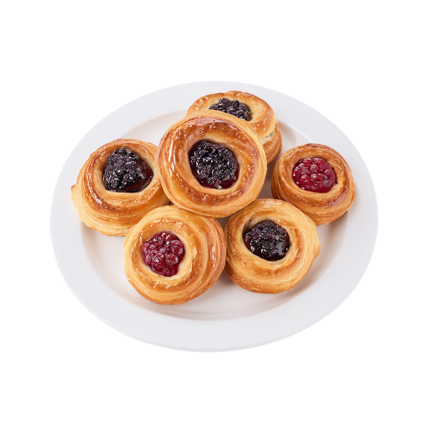 Danish pastries baked goods isolated on transparent background #2880