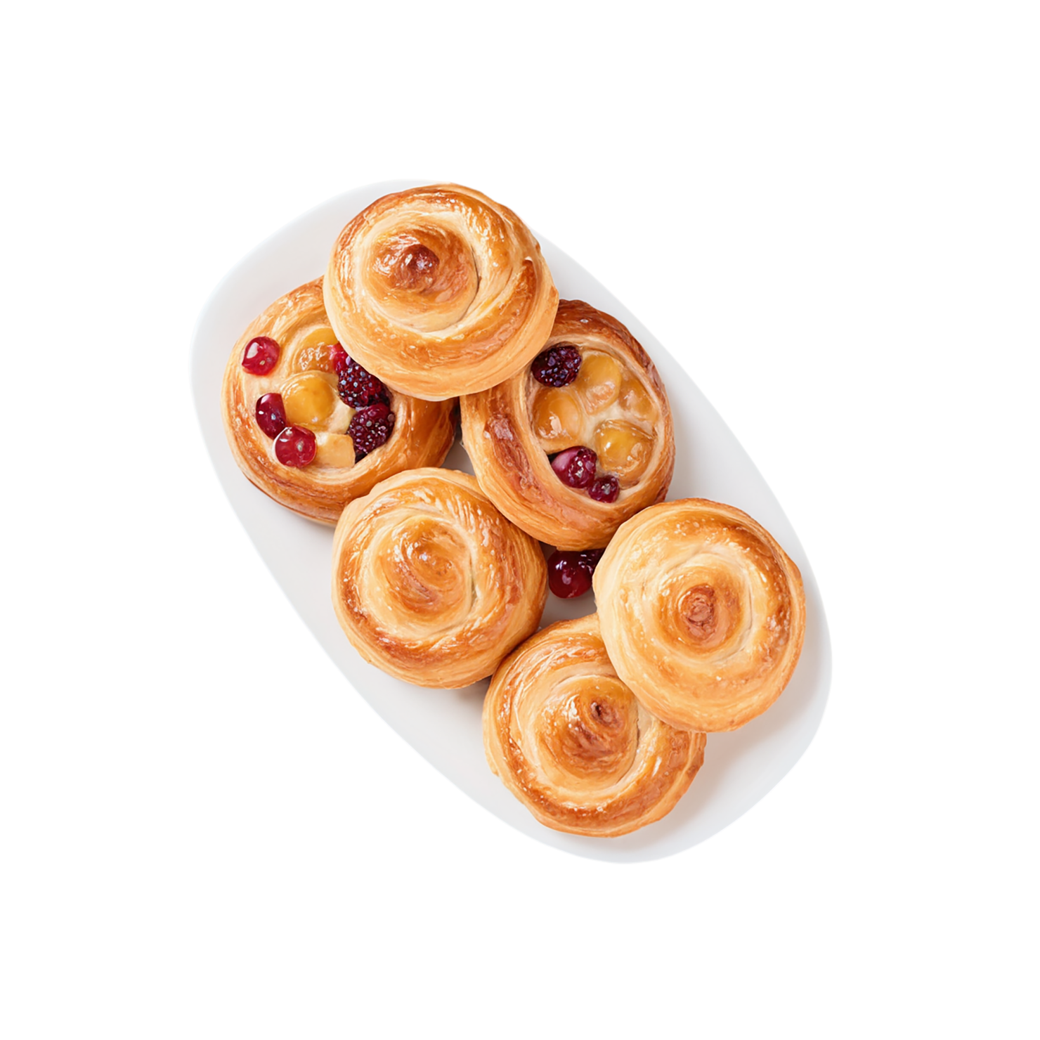 Danish pastries baked goods isolated on transparent background #2884