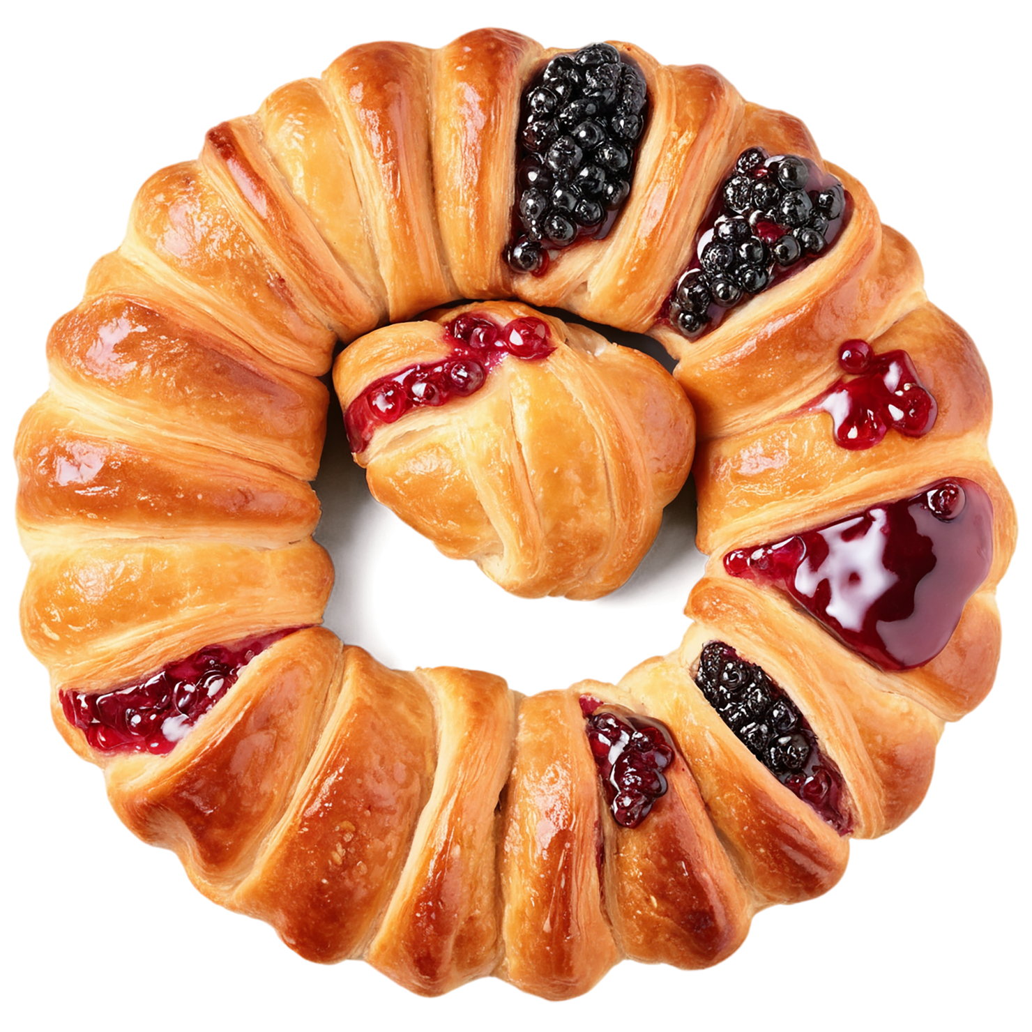 Danish pastries baked goods isolated on transparent background #2888