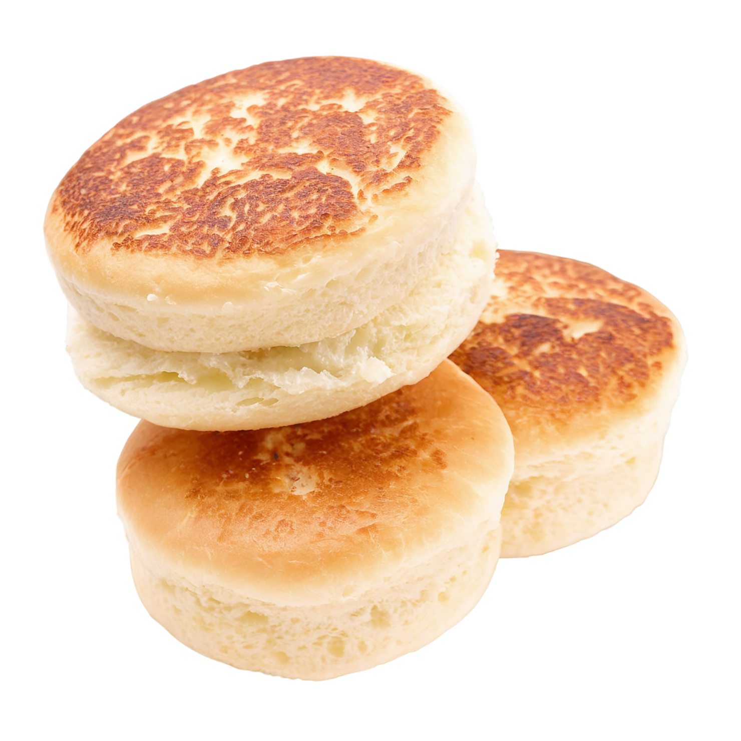 English muffins baked goods isolated on transparent background #2902