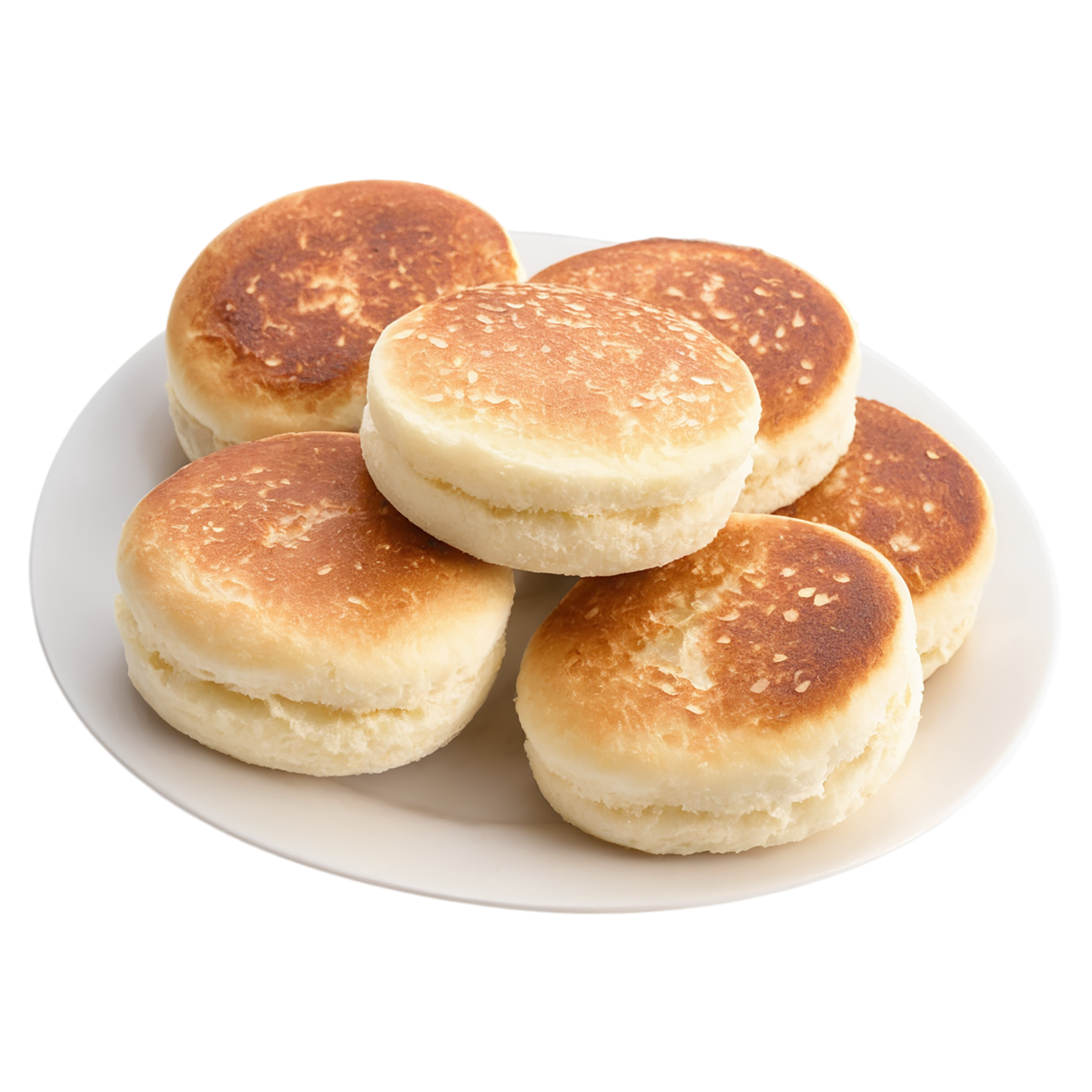 English muffins baked goods isolated on transparent background #2907