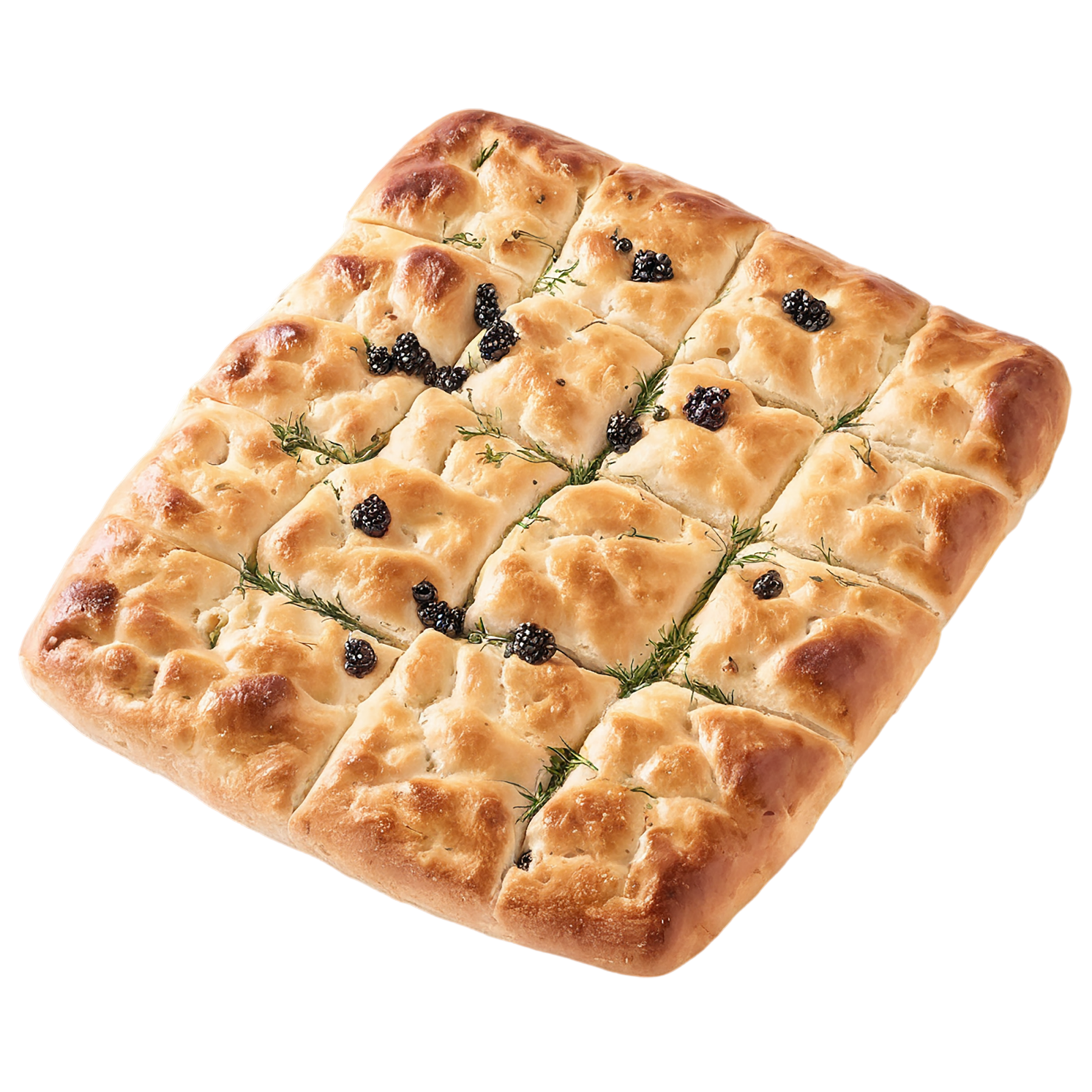 Focaccia baked goods isolated on transparent background #2960