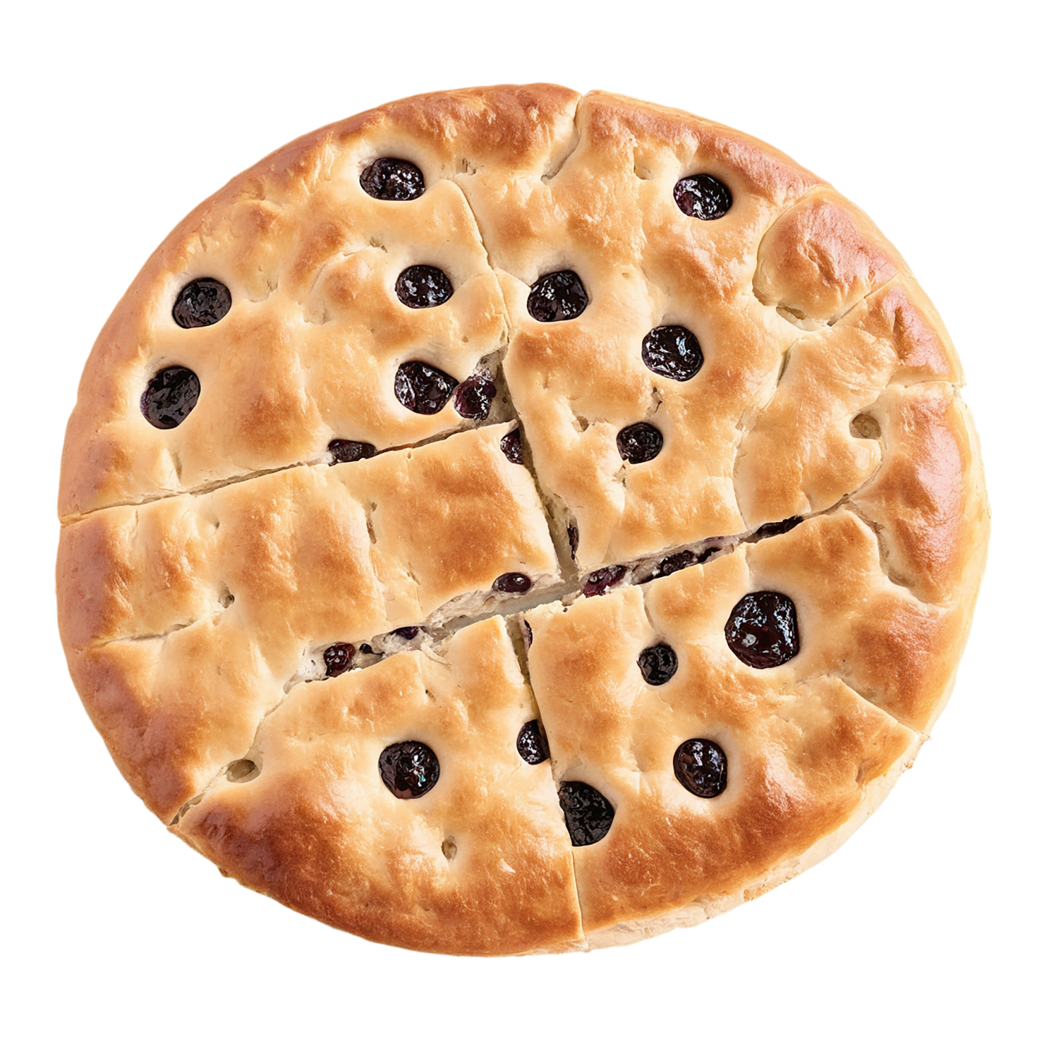 Focaccia baked goods isolated on transparent background #2962