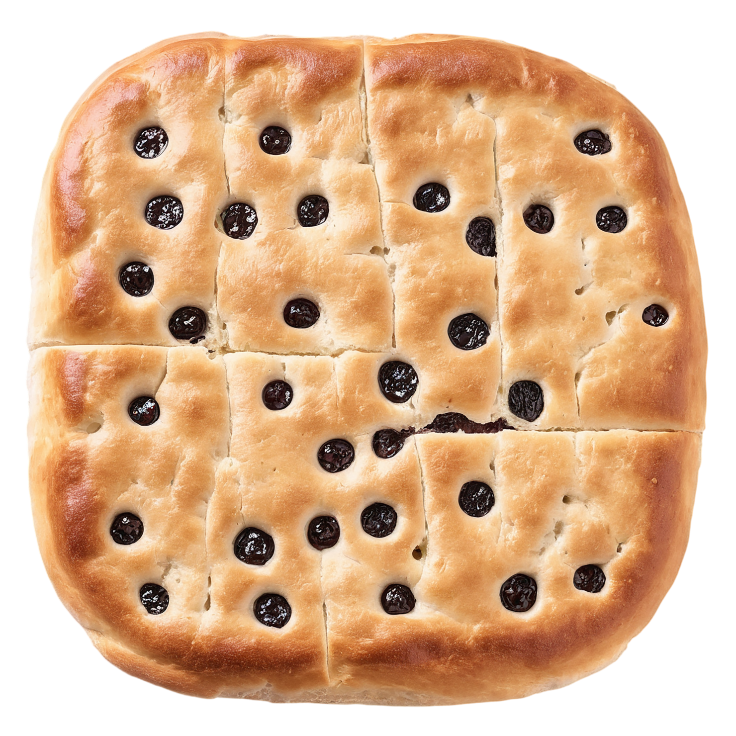 Focaccia baked goods isolated on transparent background #2964