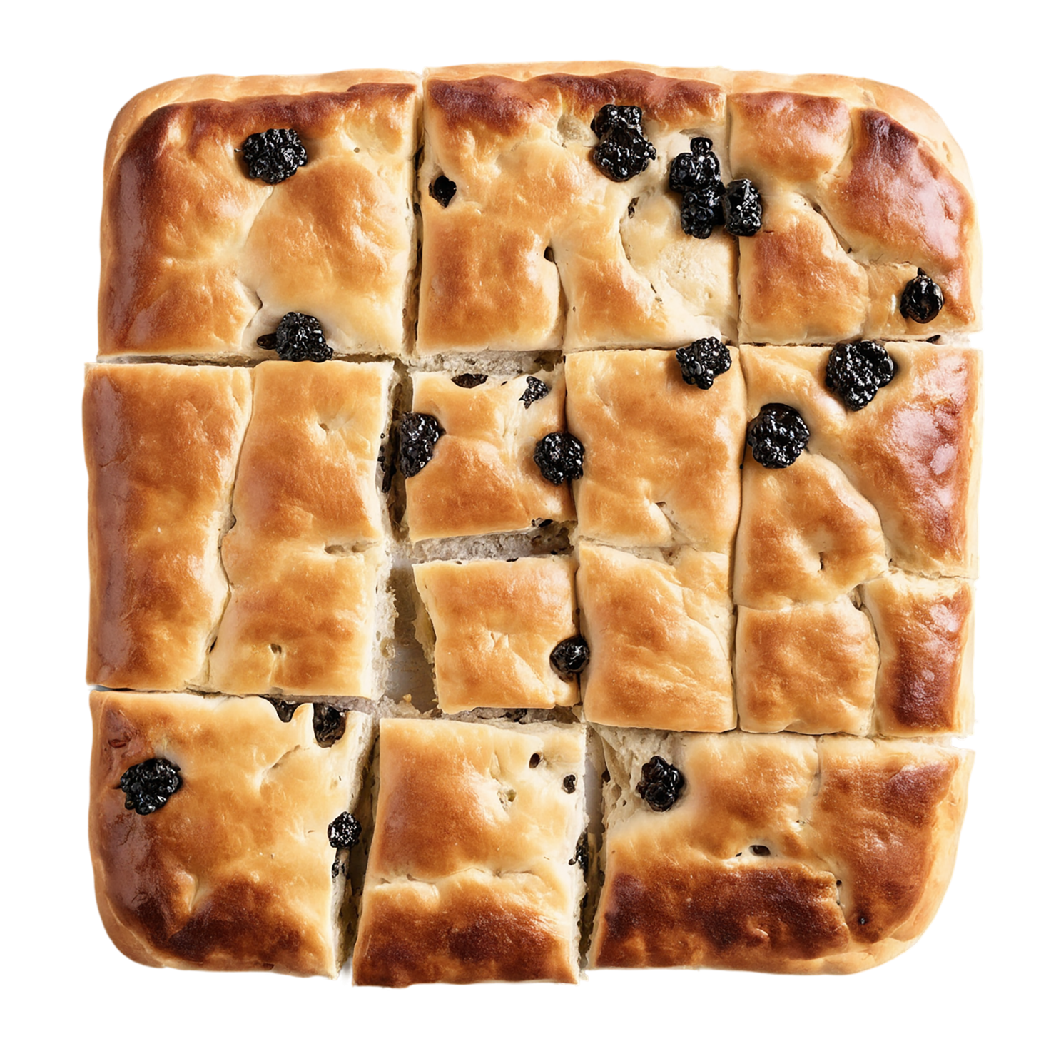 Focaccia baked goods isolated on transparent background #2965