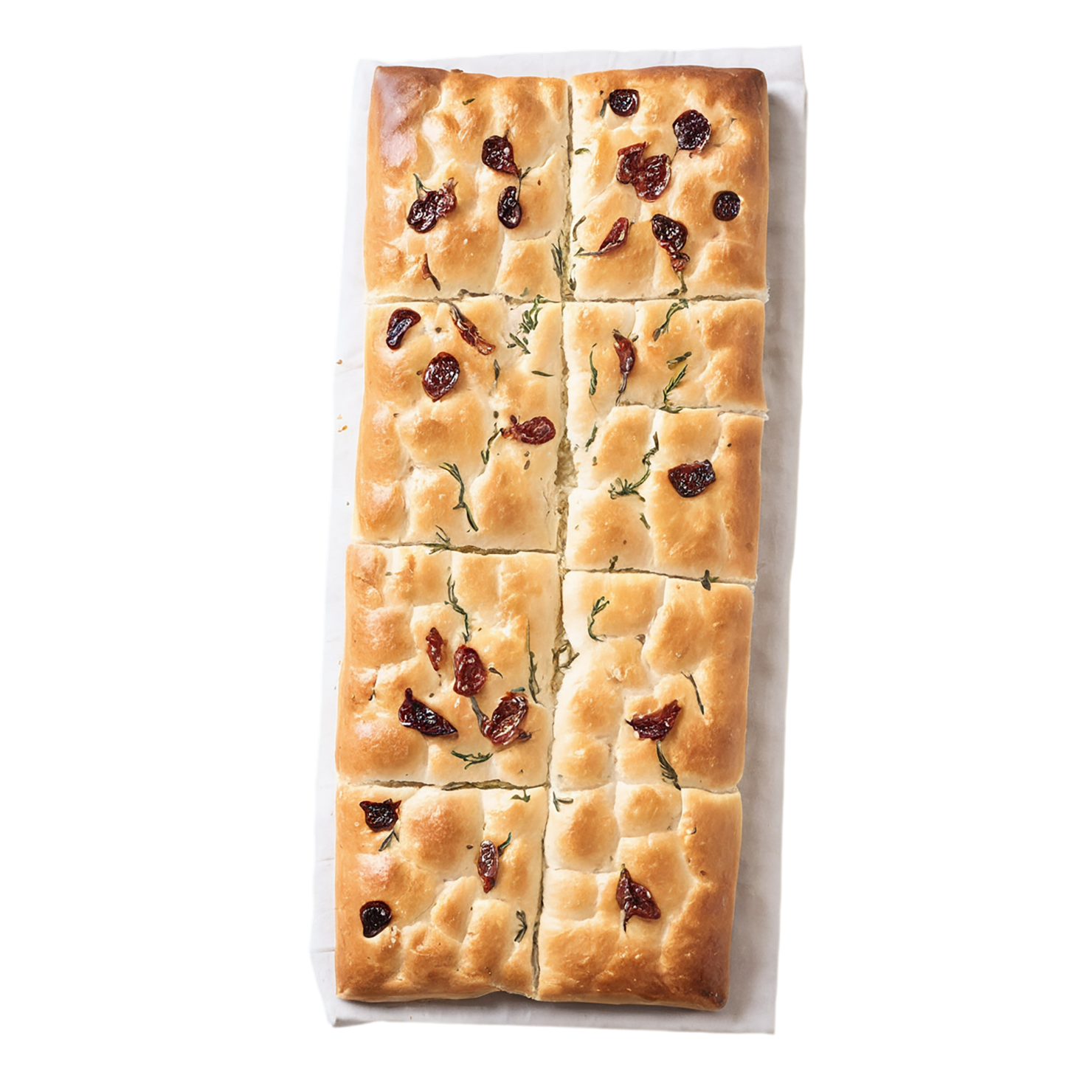 Focaccia baked goods isolated on transparent background #2967