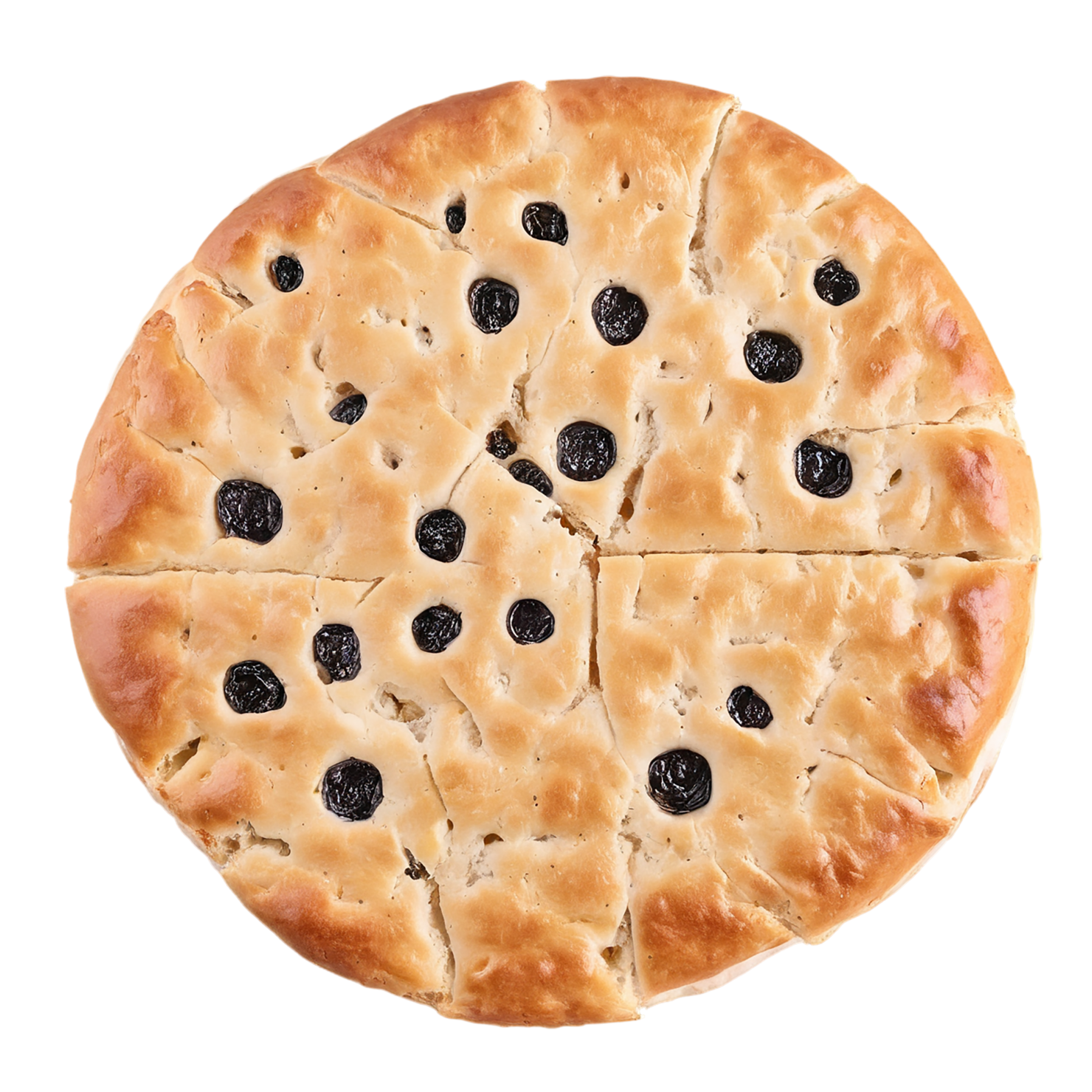 Focaccia baked goods isolated on transparent background #2970