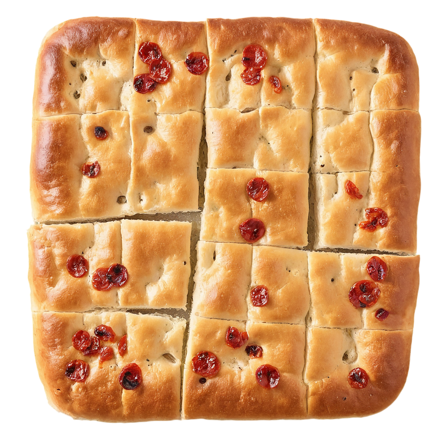 Focaccia baked goods isolated on transparent background #2977