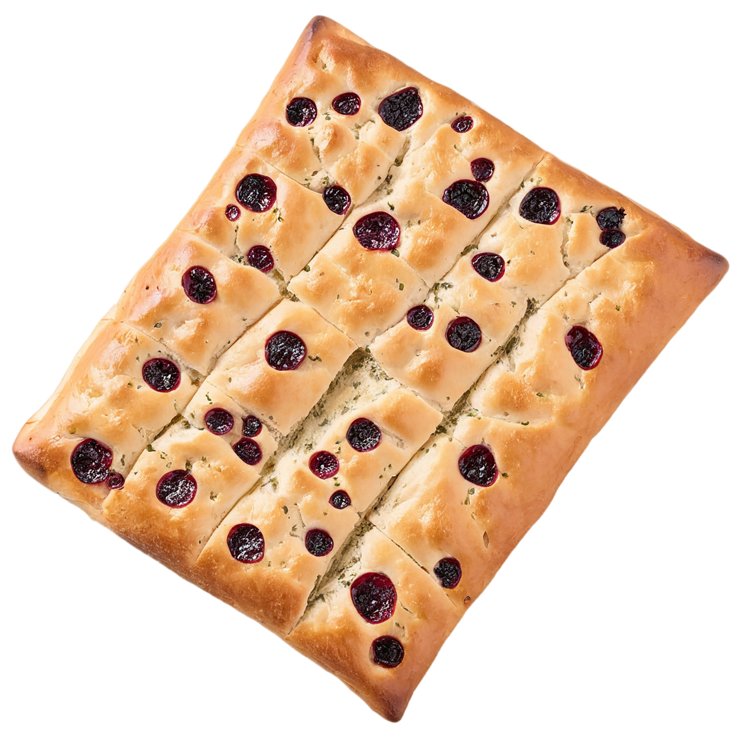Focaccia baked goods isolated on transparent background #2978