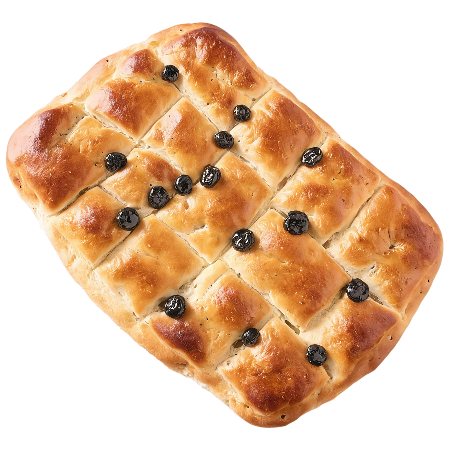 Focaccia baked goods isolated on transparent background #2982