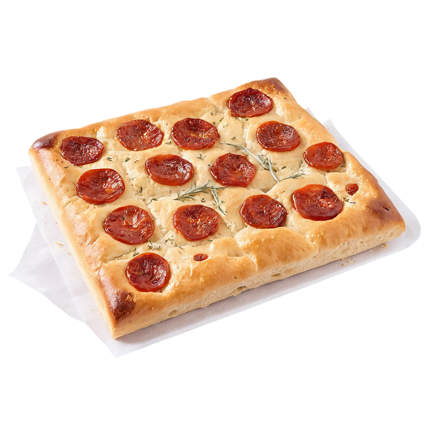 Focaccia baked goods isolated on transparent background #2983