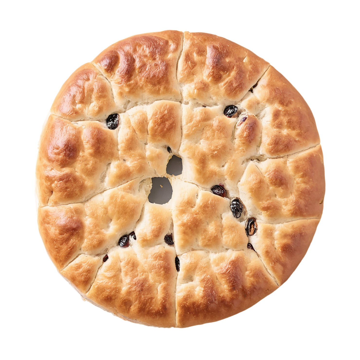 Focaccia baked goods isolated on transparent background #2984