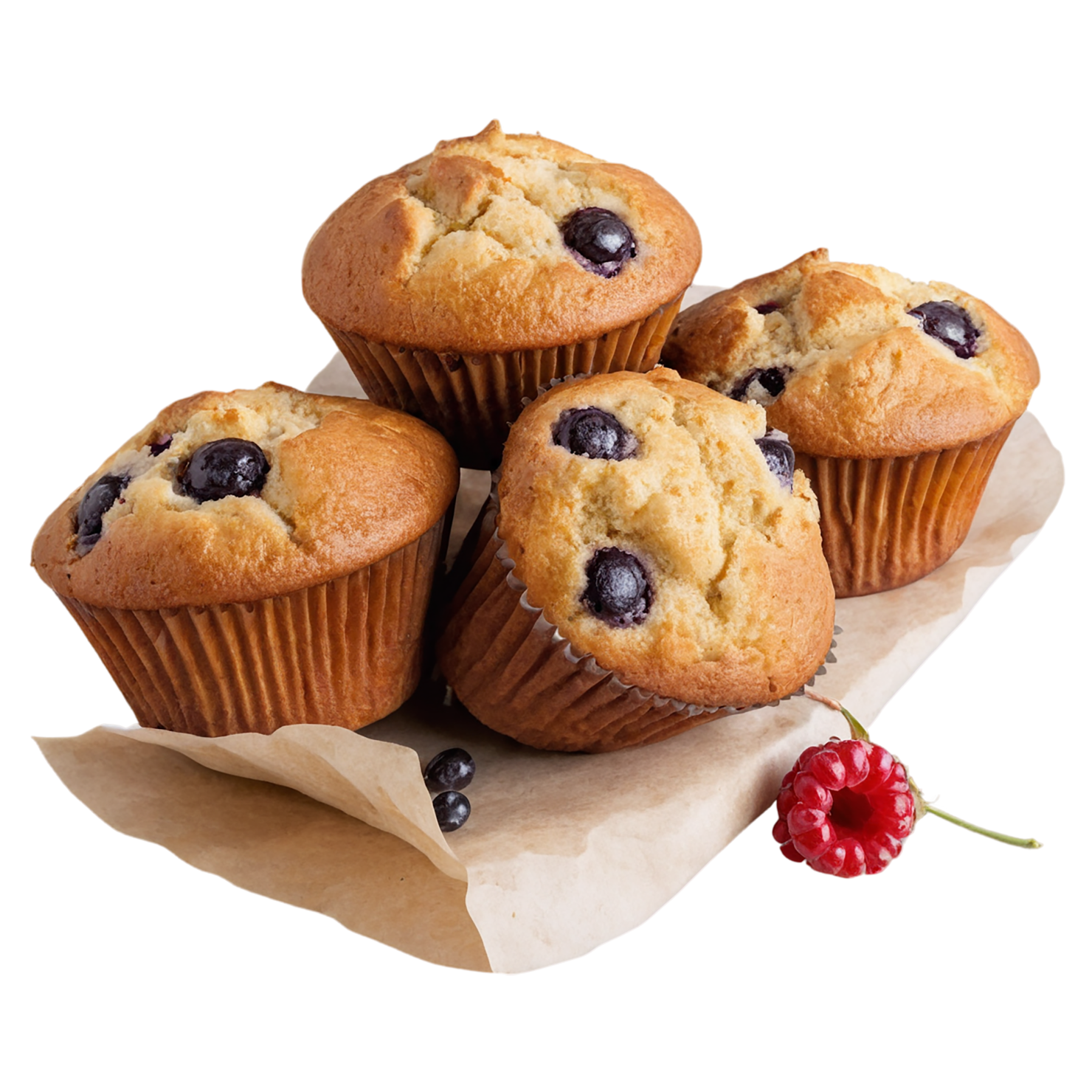 Muffins baked goods isolated on transparent background #3000
