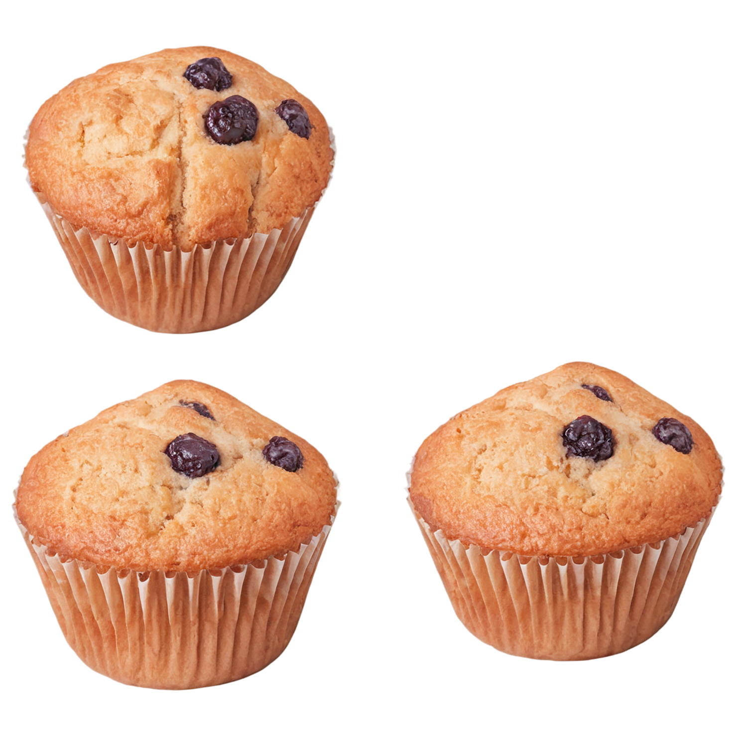 Muffins baked goods isolated on transparent background #3003