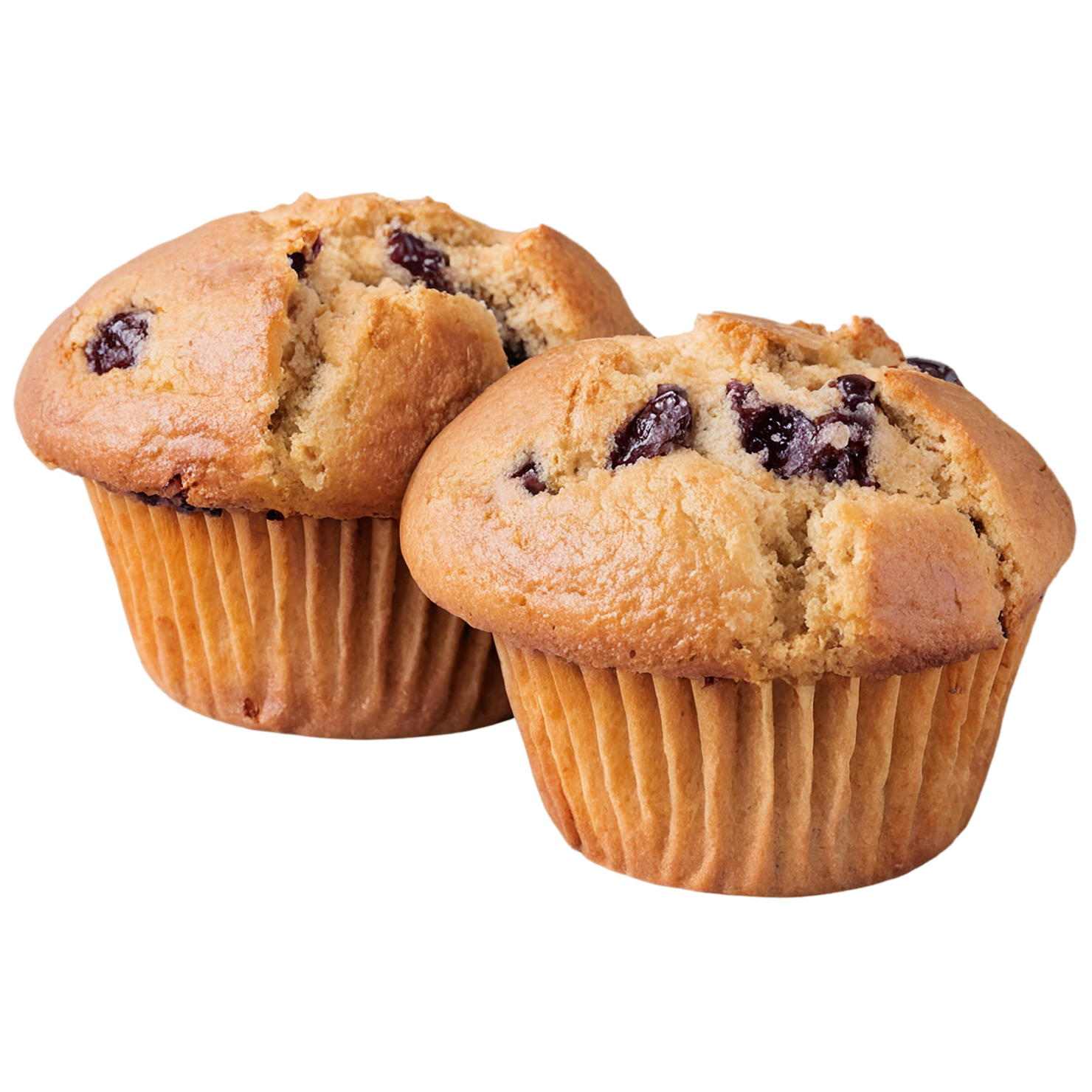 Muffins baked goods isolated on transparent background #3004