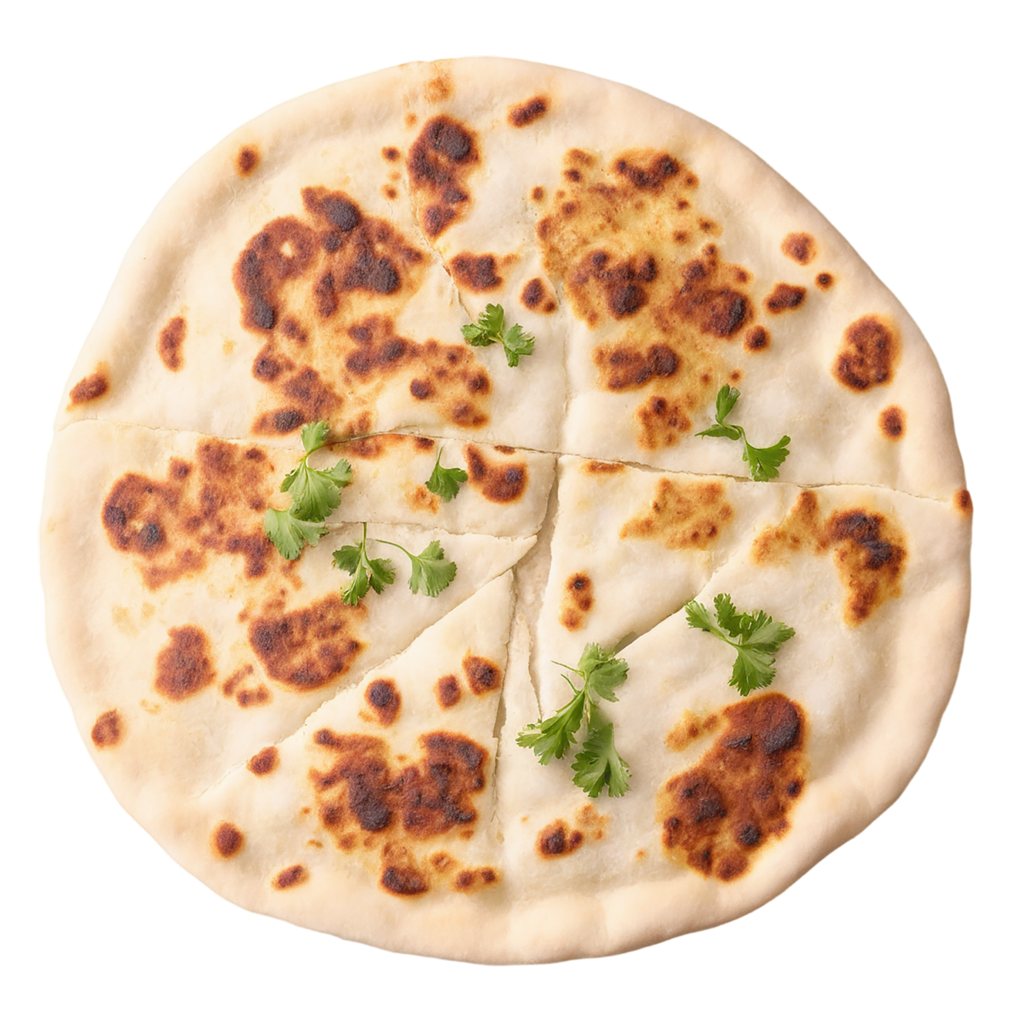 Naan baked goods isolated on transparent background #3017