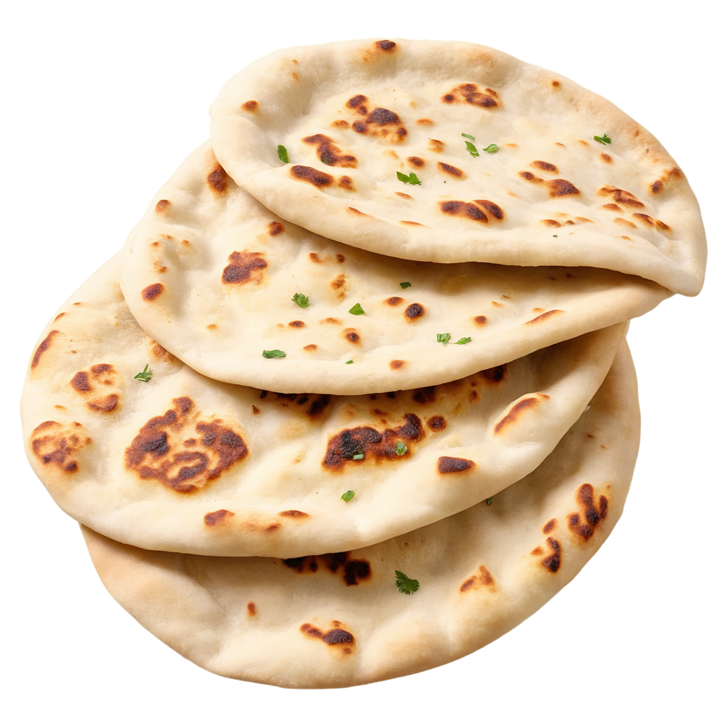 Naan baked goods isolated on transparent background #3018