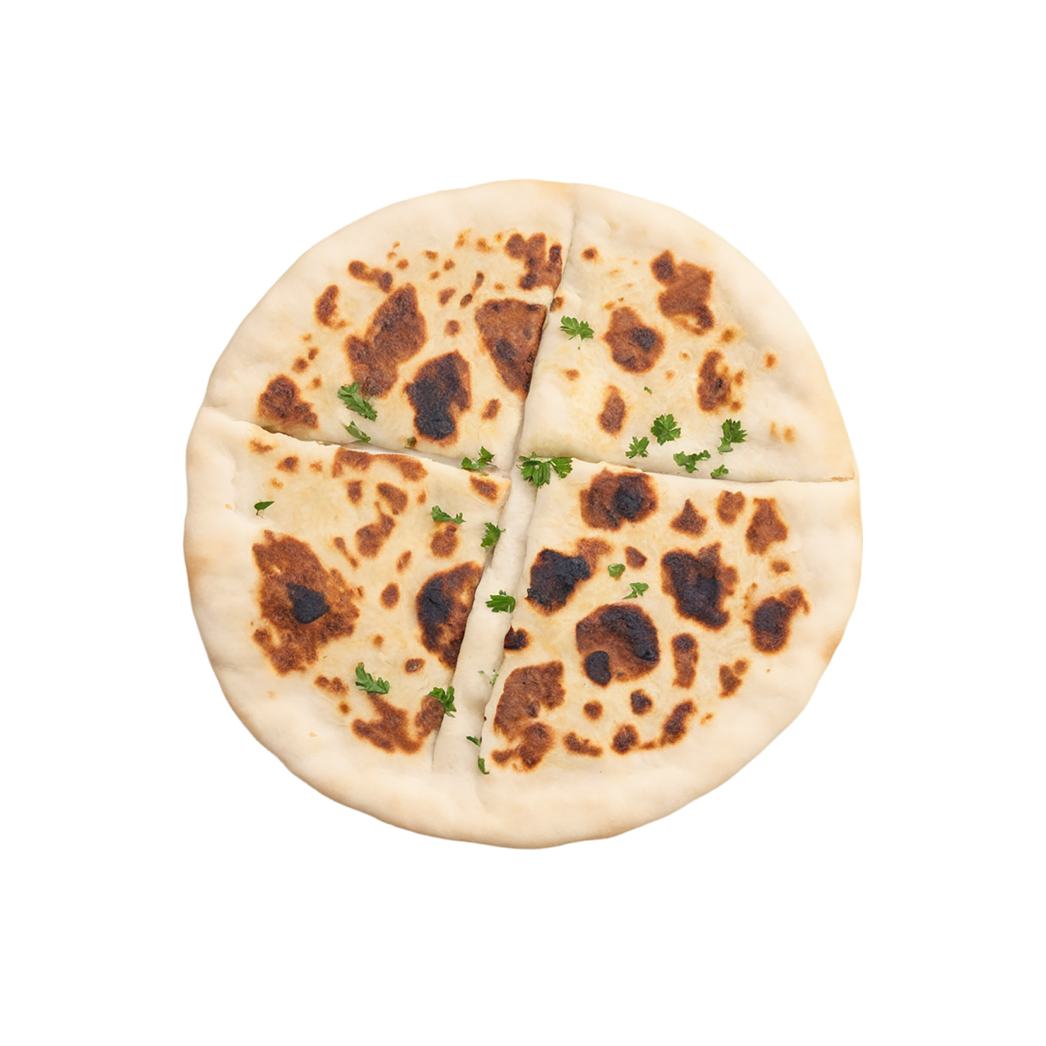 Naan baked goods isolated on transparent background #3019