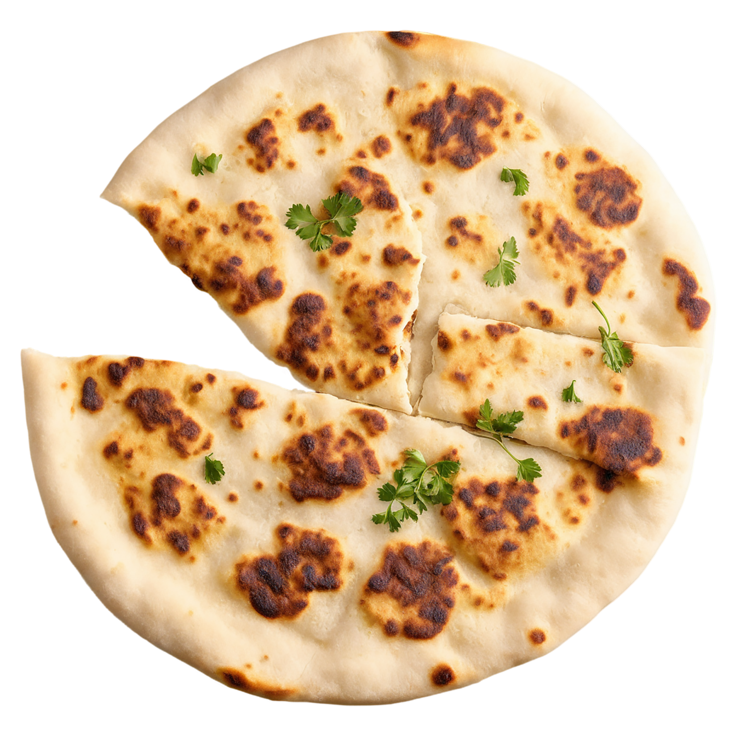 Naan baked goods isolated on transparent background #3022
