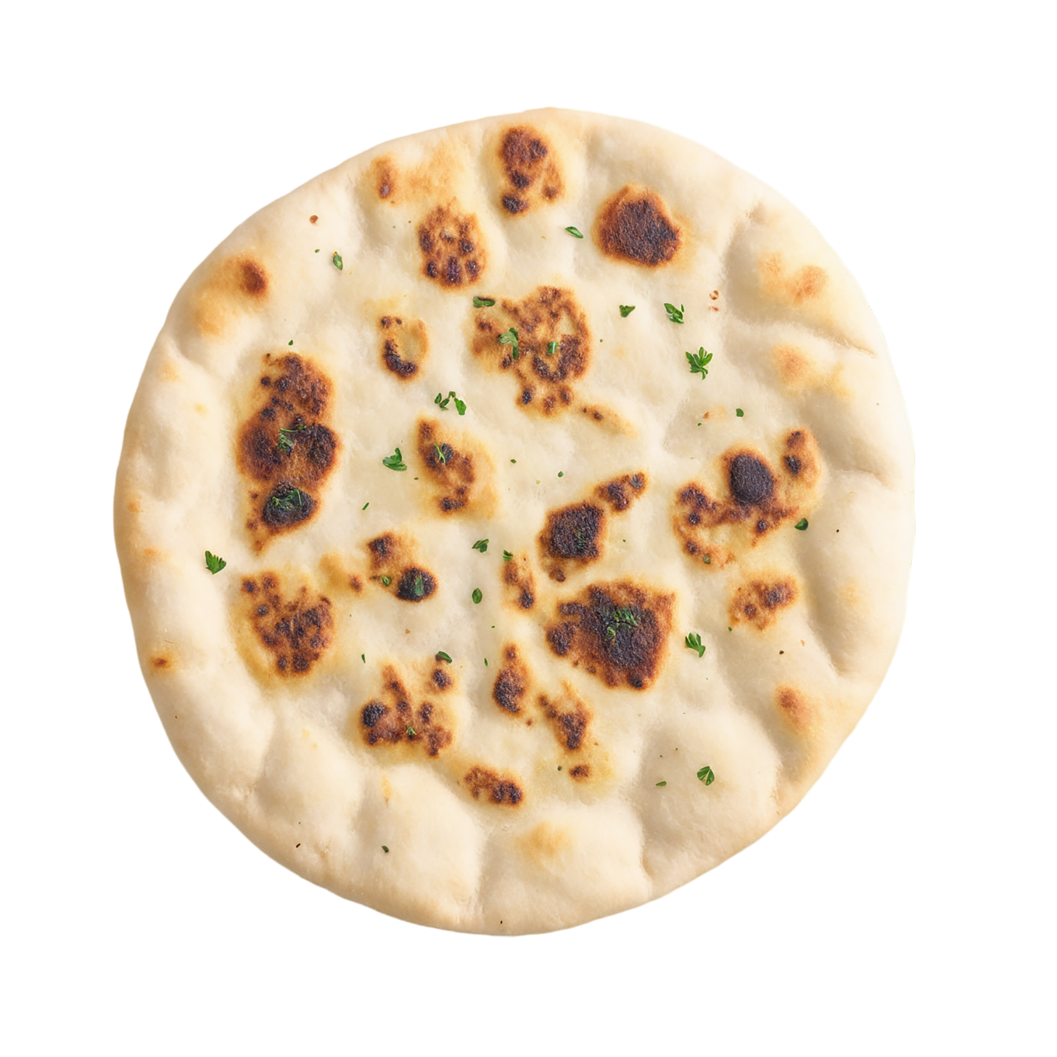 Naan baked goods isolated on transparent background #3023