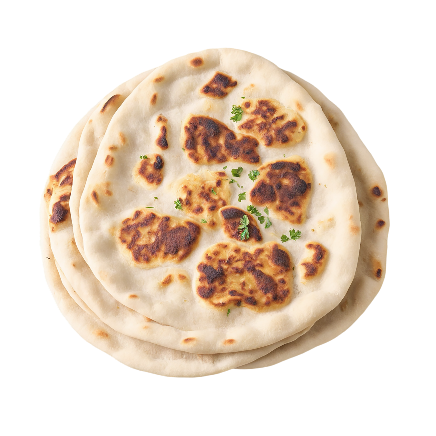 Naan baked goods isolated on transparent background #3027