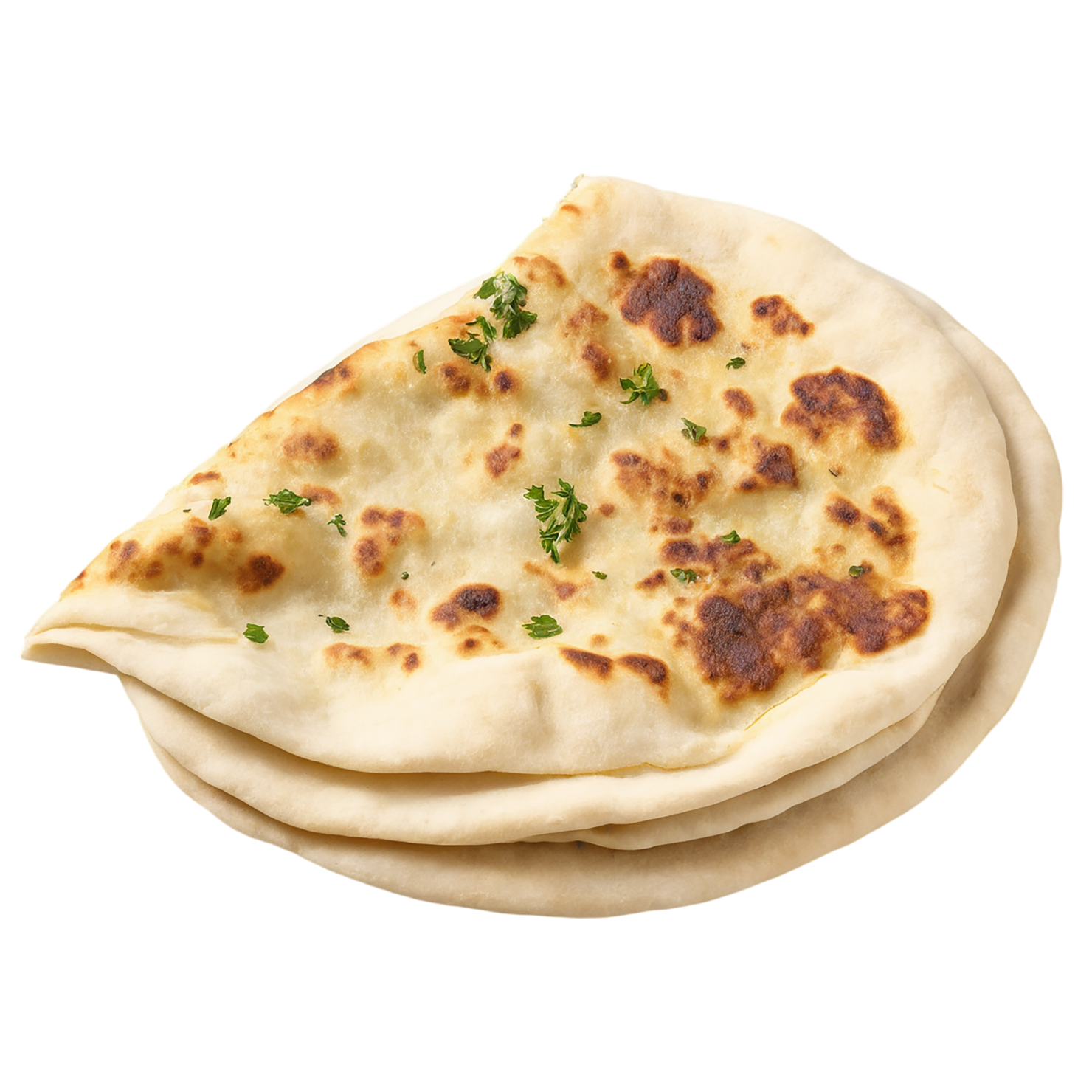 Naan baked goods isolated on transparent background #3031