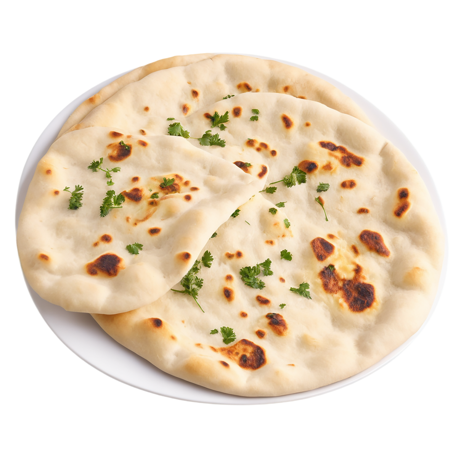 Naan baked goods isolated on transparent background #3037