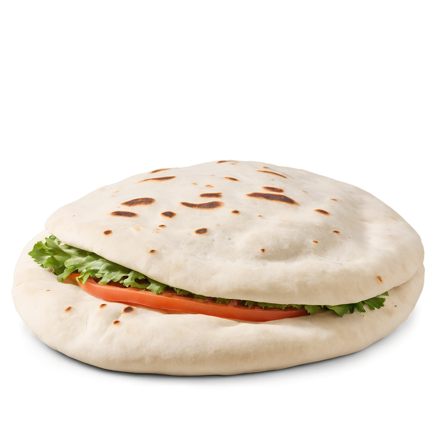 Pita bread baked goods isolated on transparent background #3062
