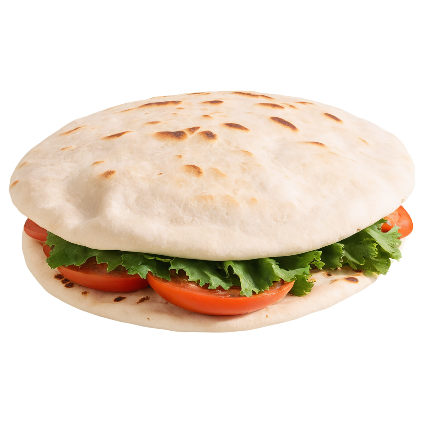 Pita bread baked goods isolated on transparent background #3064