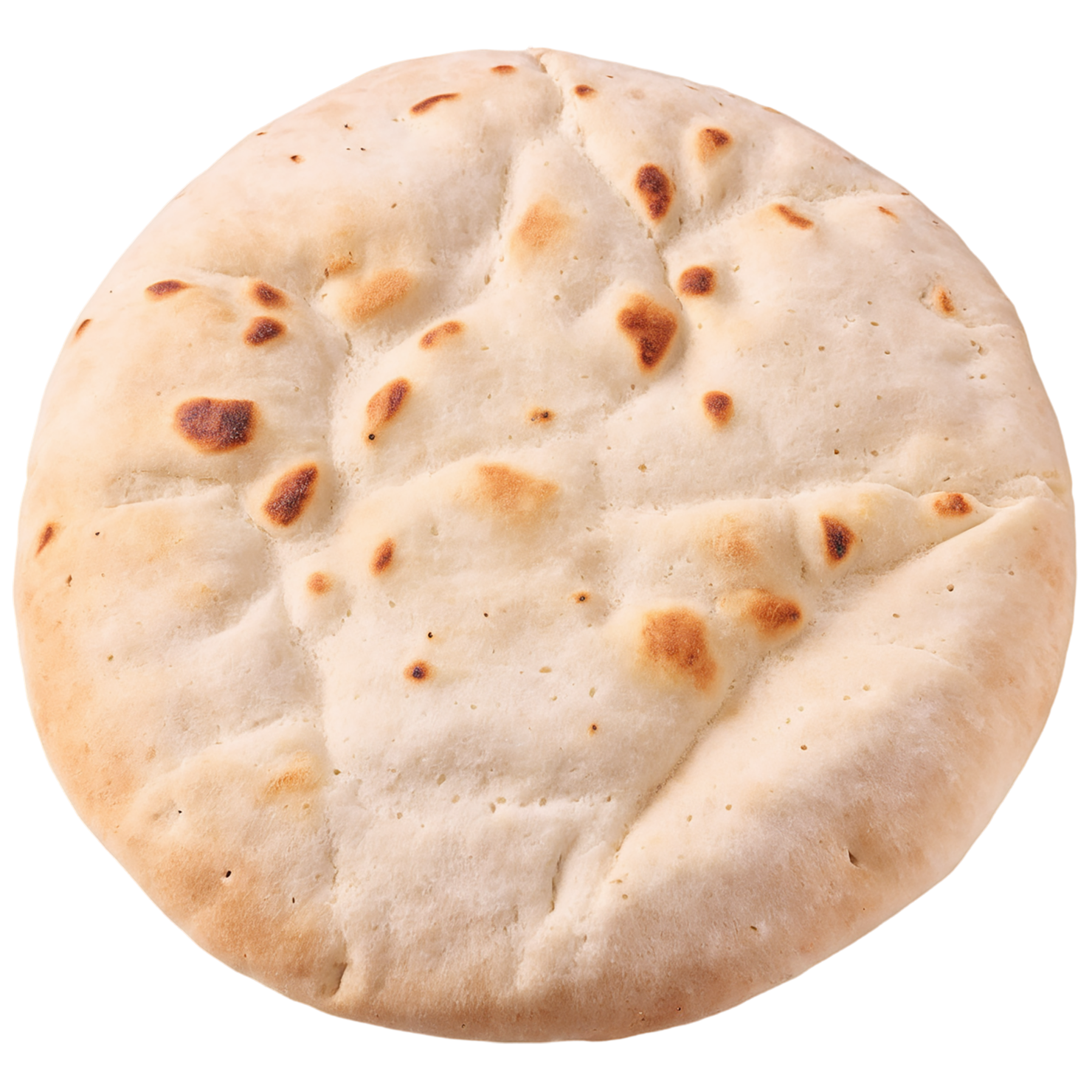 Pita bread baked goods isolated on transparent background #3065
