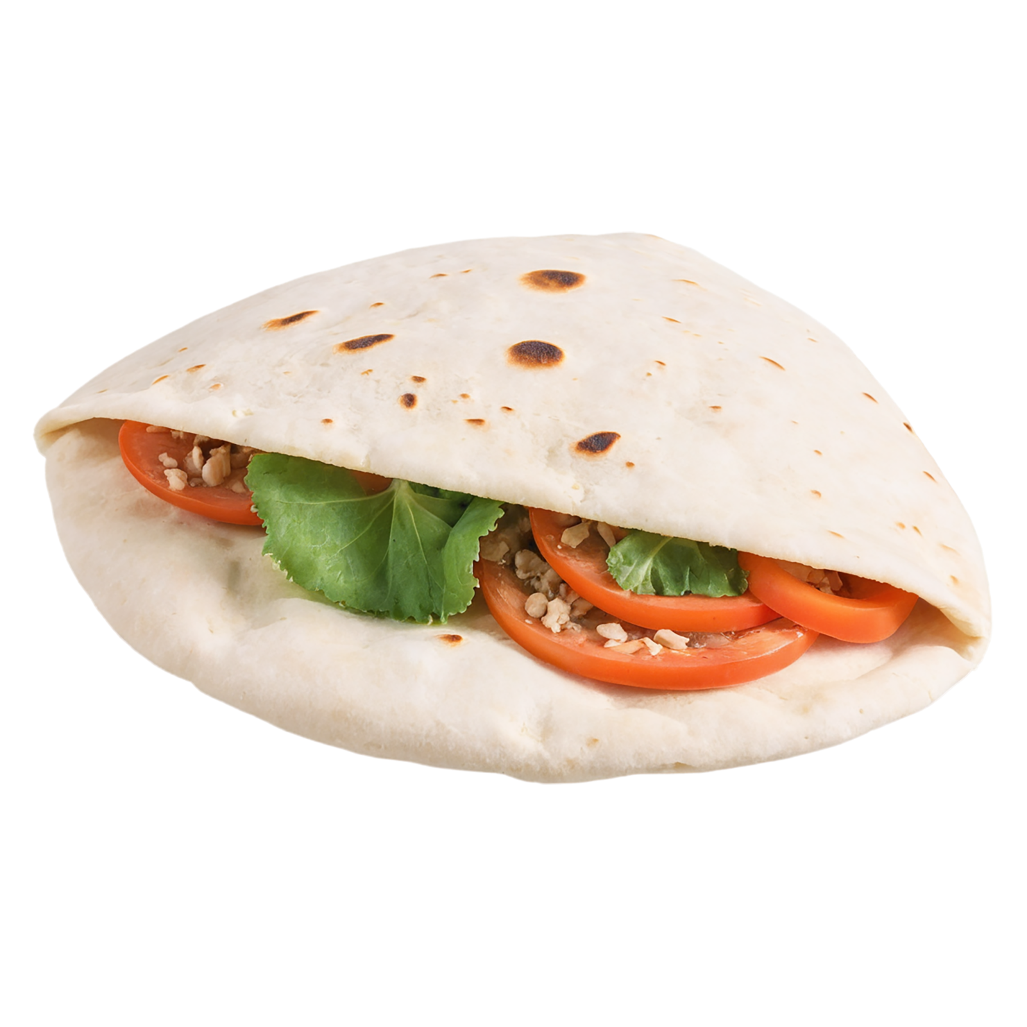 Pita bread baked goods isolated on transparent background #3066
