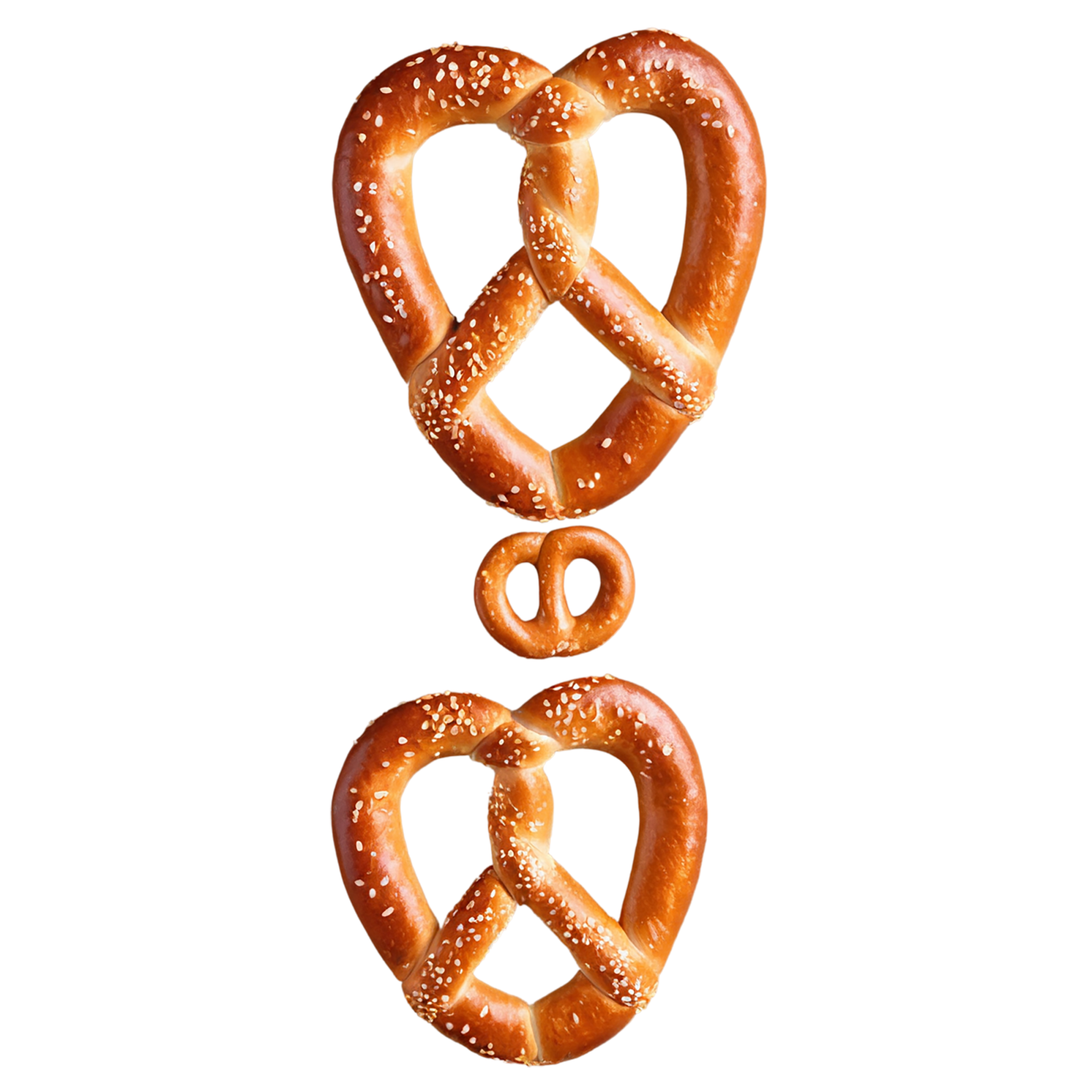 Pretzels baked goods isolated on transparent background #3090